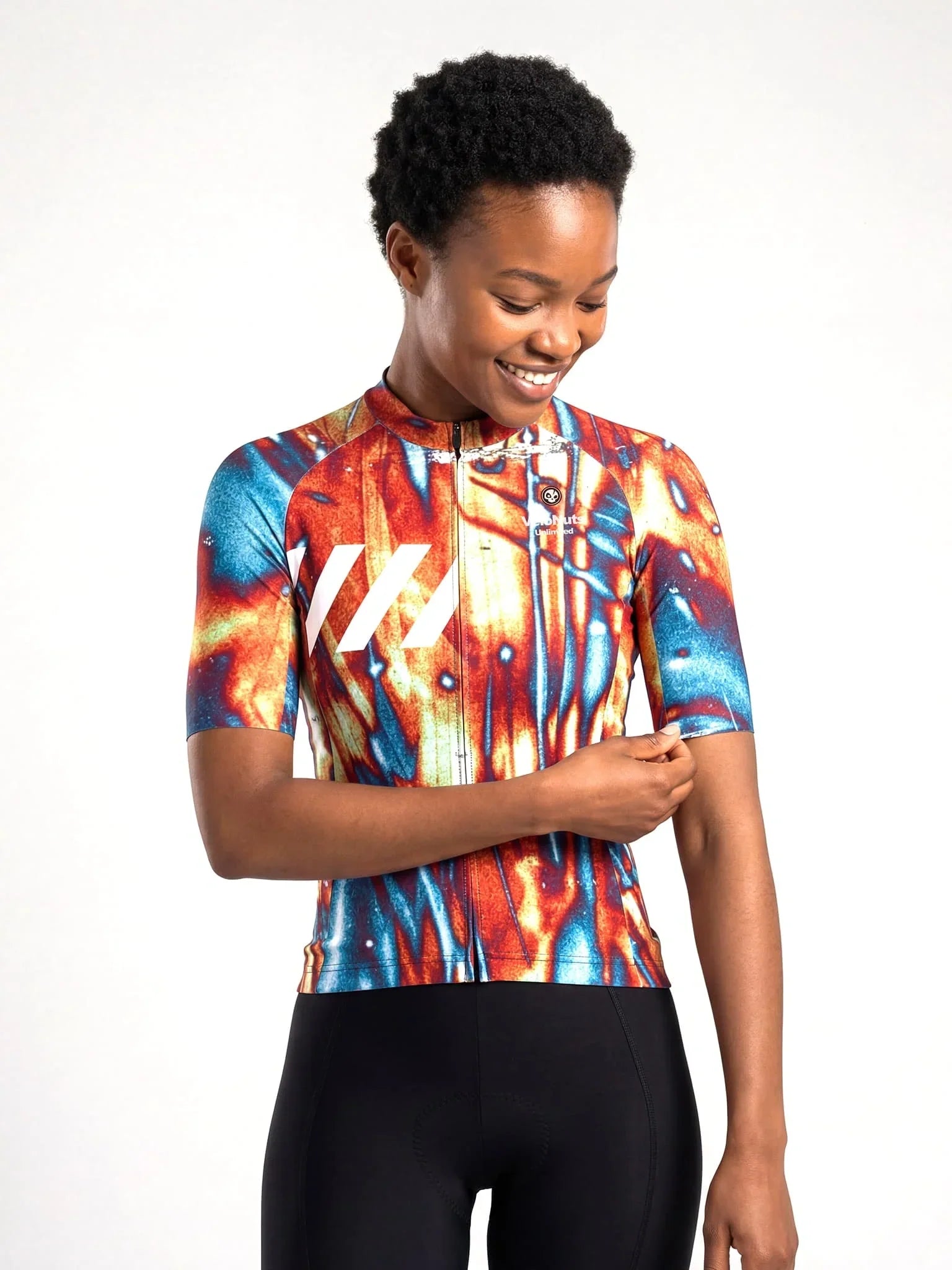Women's Cycling Jersey Ink Burst#Type_Rust Vein