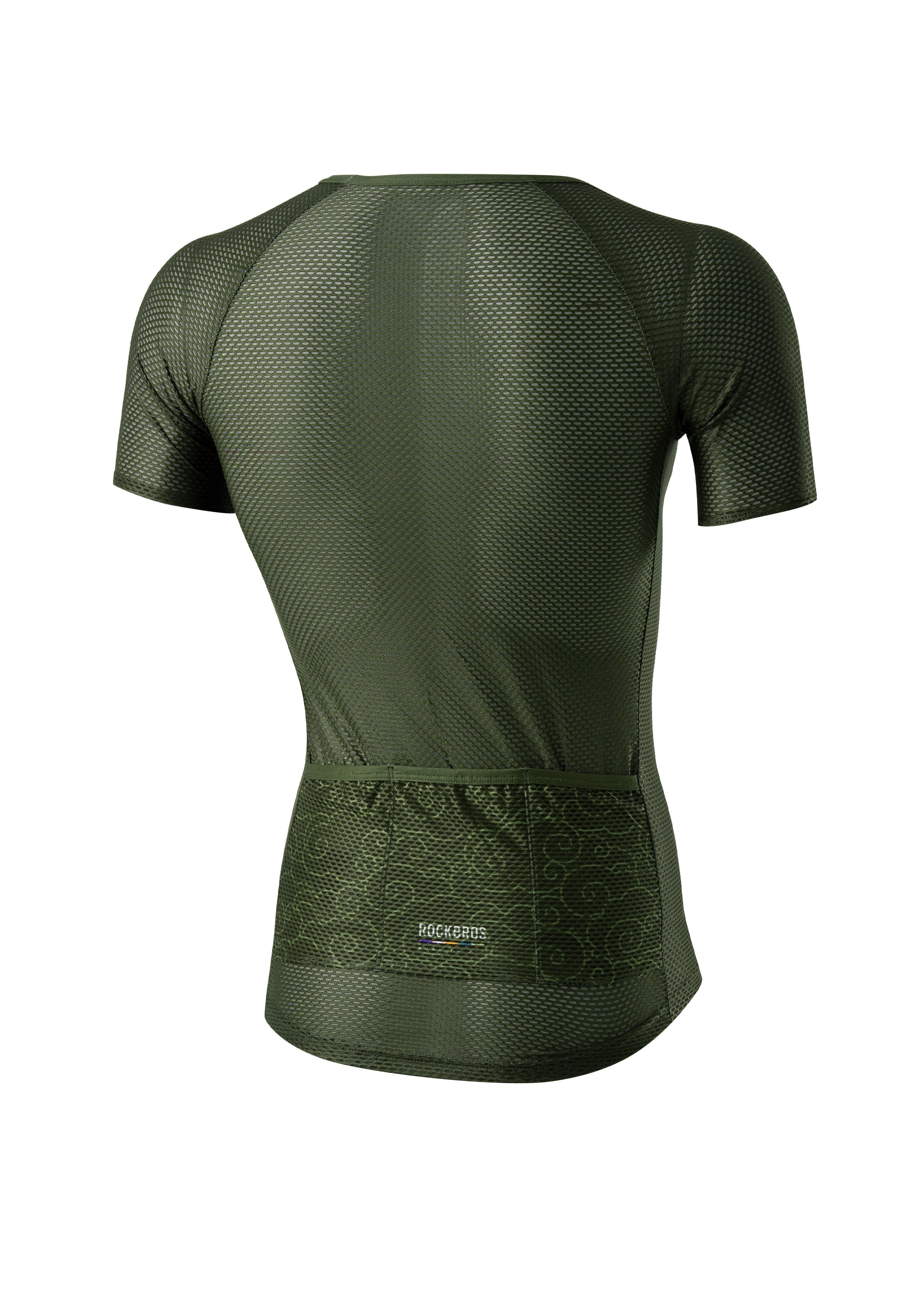 ROCKBROS Road-to-Sky Cycling Short-Sleeved Base Layer #Color_Green