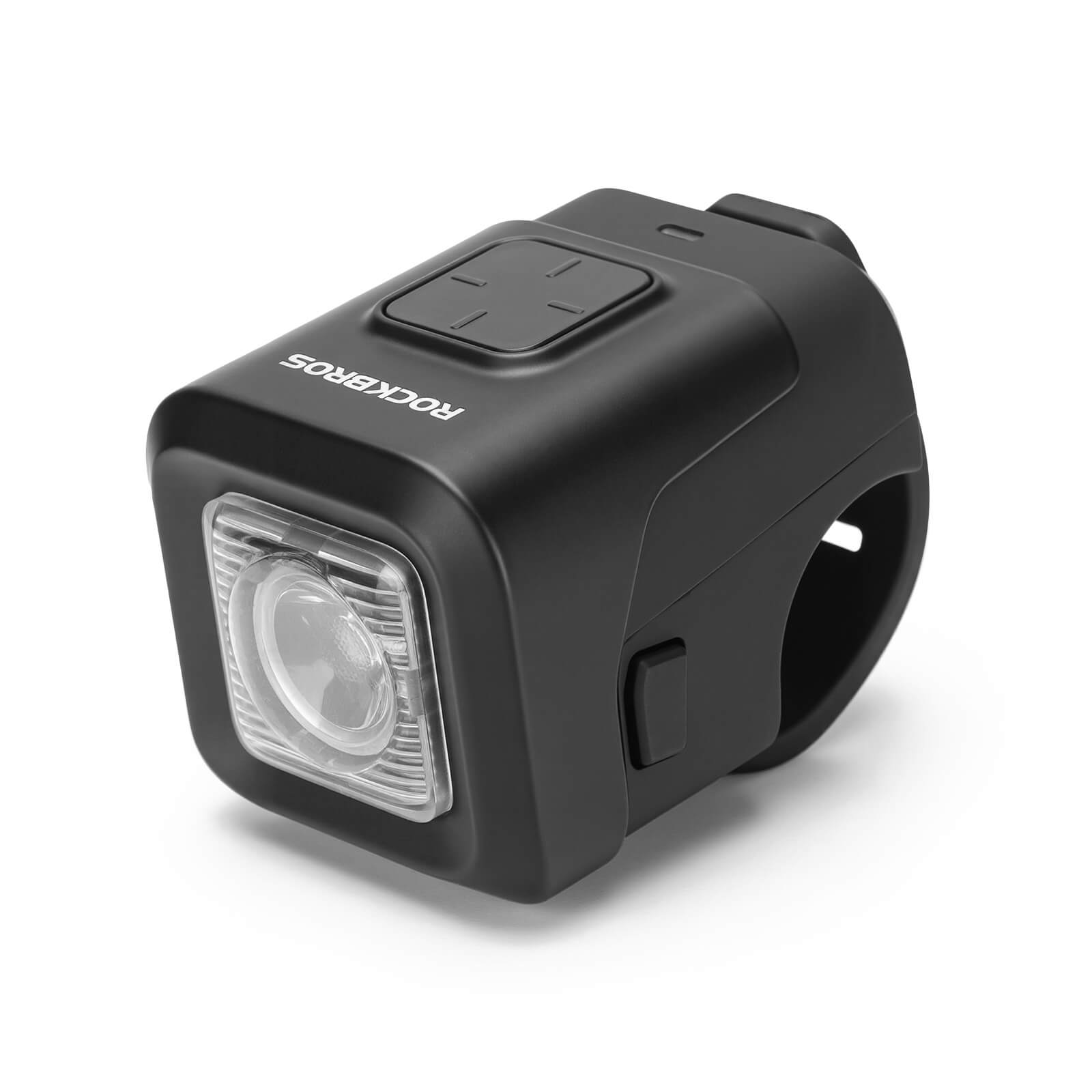 2-in-1 rechargeable bike horn and front headlight, 450 lumens super bright LED with loud electronic bell