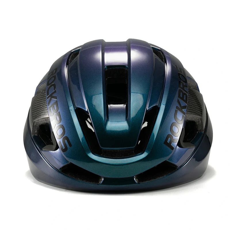 ROCKBROS carbon fiber cycling helmet with lightweight and impact protection
#Color_Dark Blue