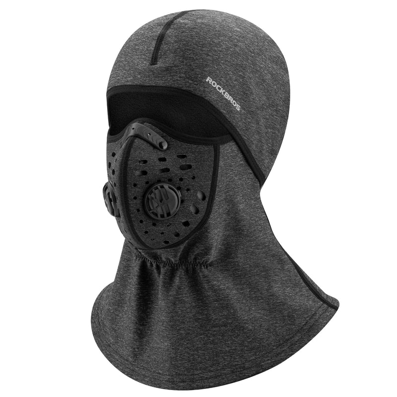 ROCKBROS Thermal Winter Balaclava with Integrated Breathing Mask and Filter for Cold Weather Protection
#Color_Gray
