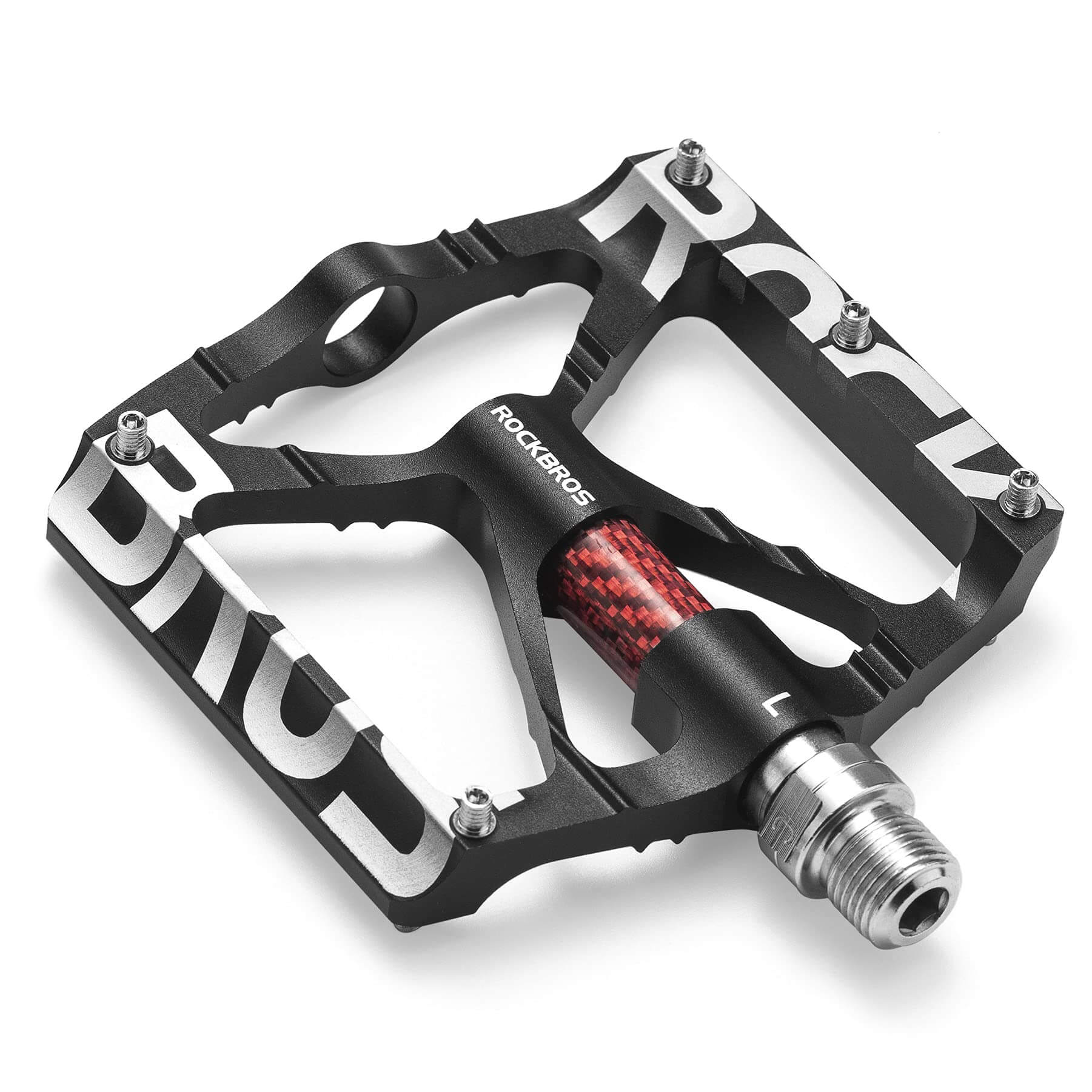 ROCKBROS 9/16" platform MTB pedals with durable aluminum body