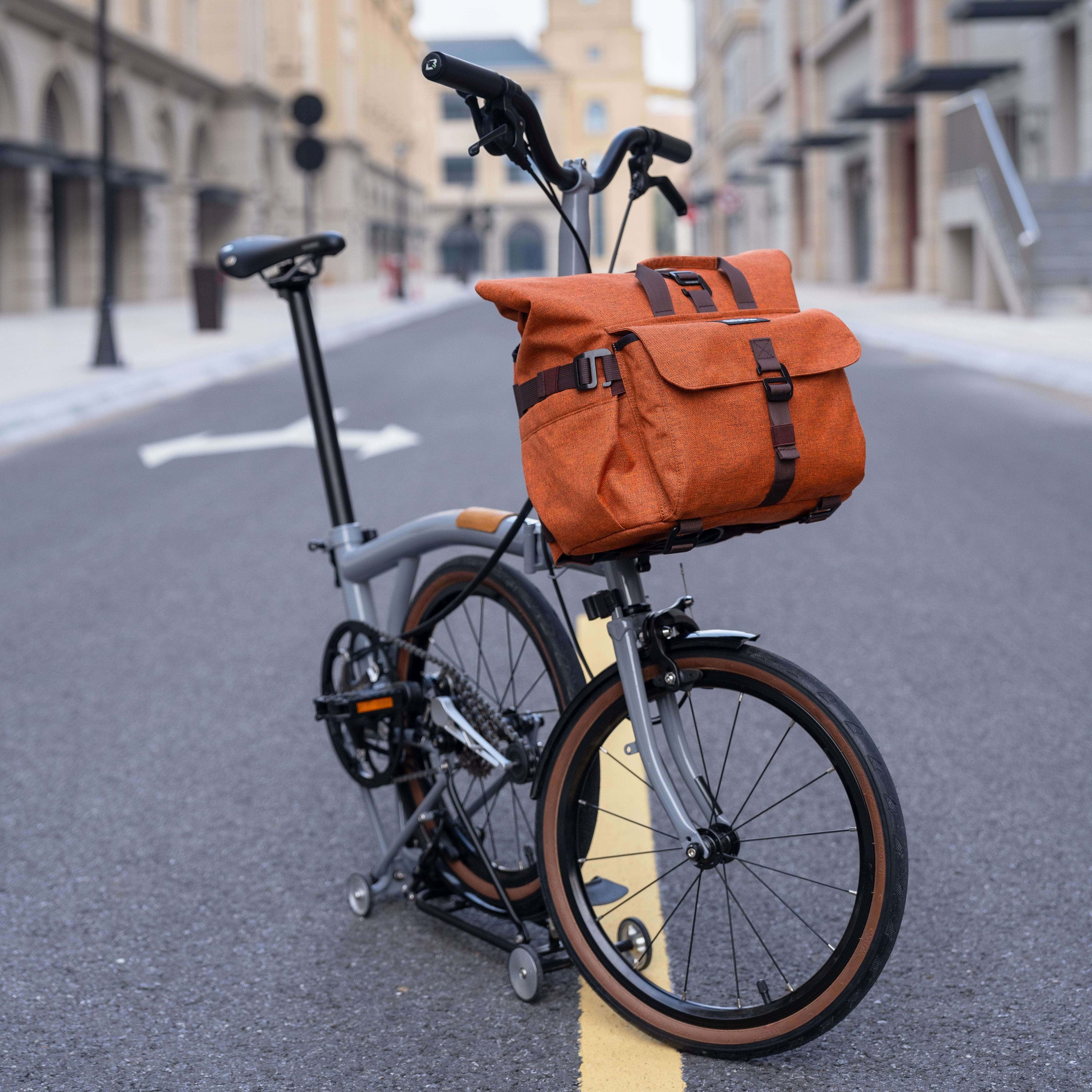 ROCKBROS Folding Bike Handlebar Bag 11.5L – Compatible with Brompton