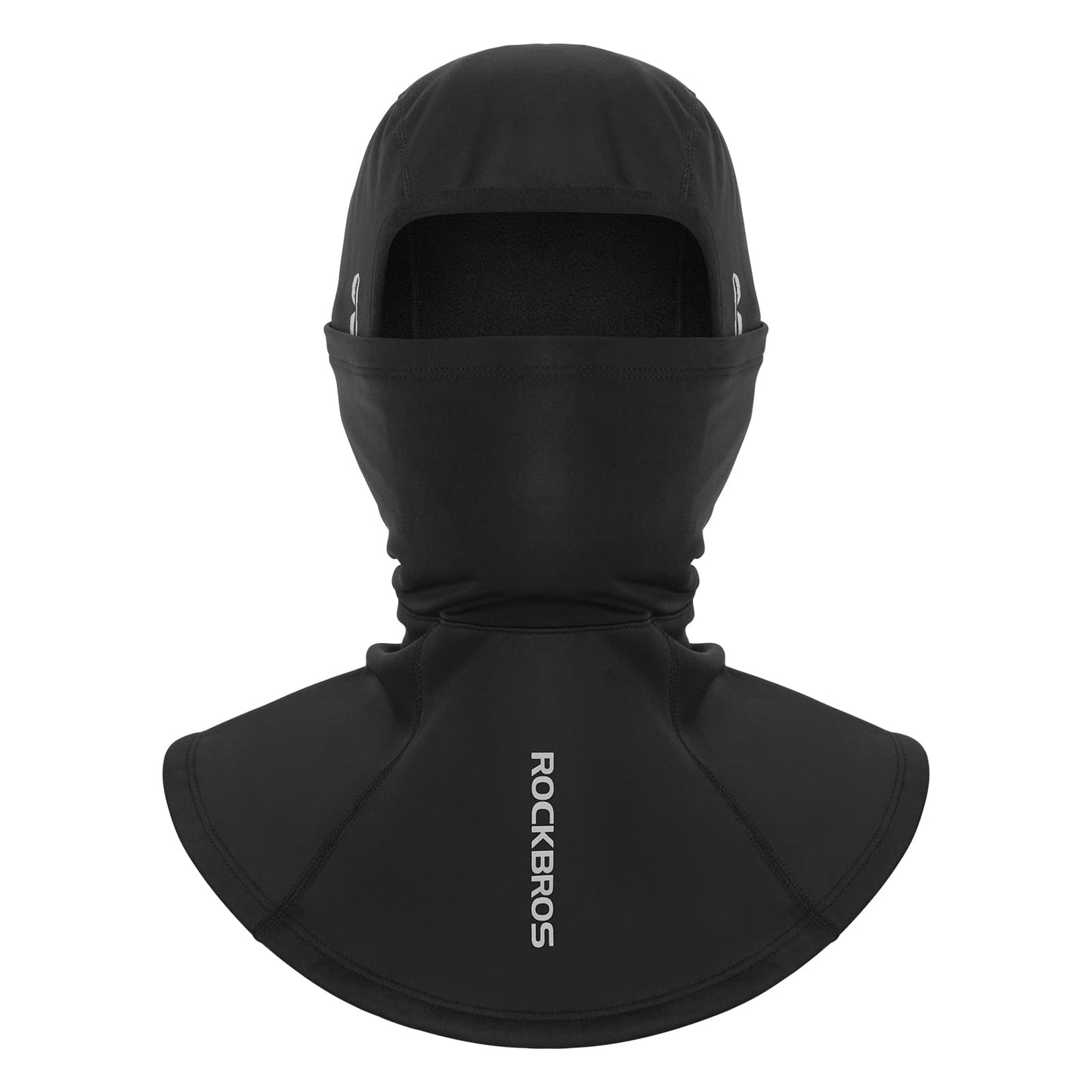 ROCKBROS windproof balaclava neck warmer with glasses holes, ideal for cold weather and cycling