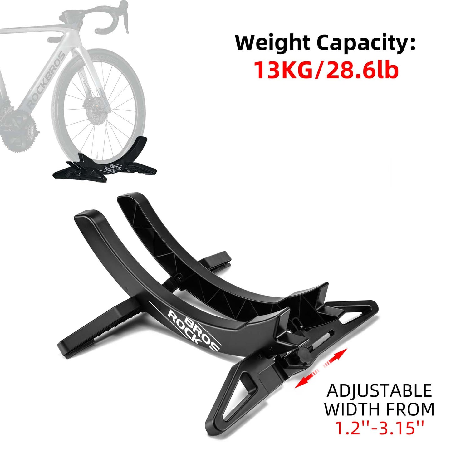 ROCKBROS Bicycle Floor Parking Rack Stand for all 26-80mm Wide Tires