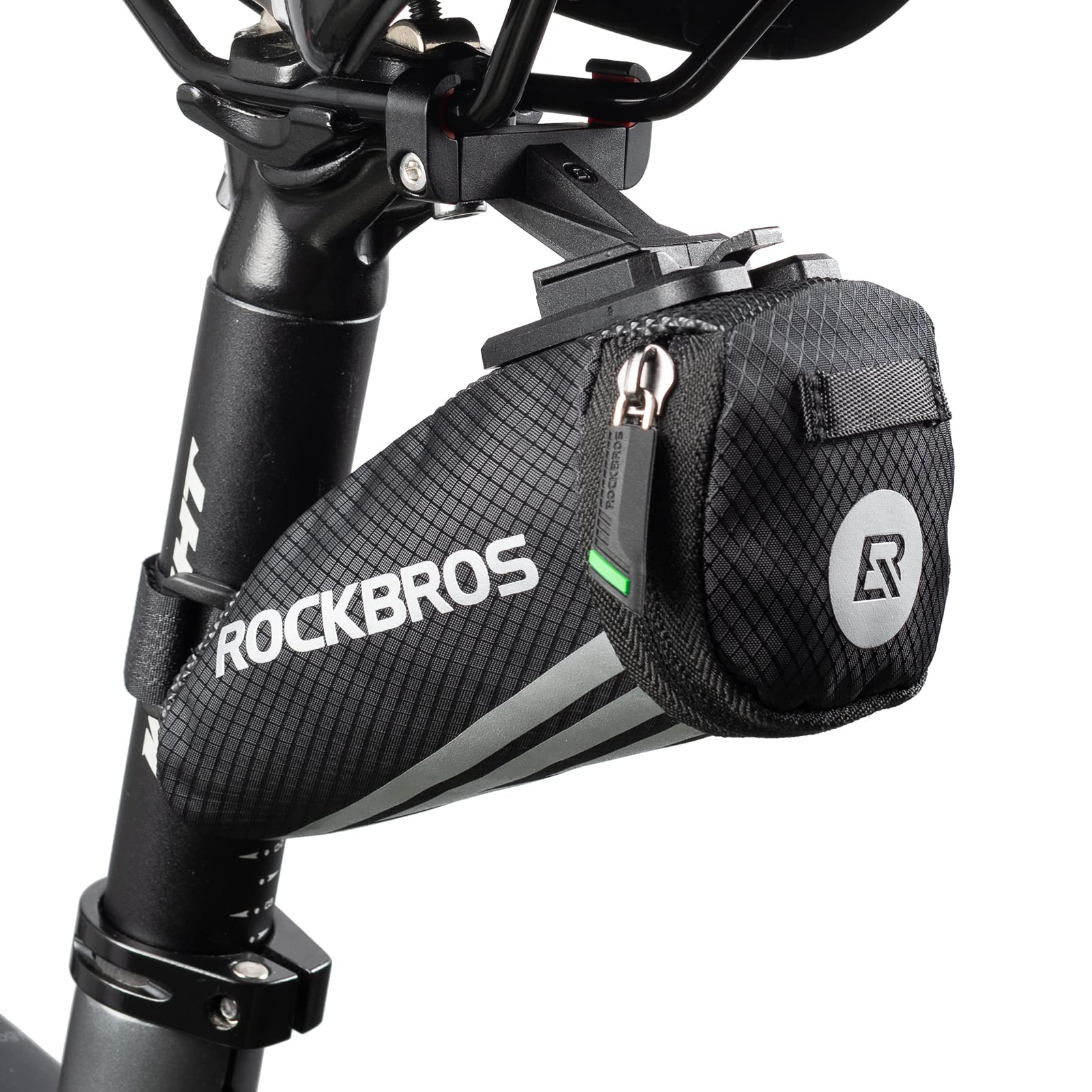 ROCKBROS Bike Mini Saddle Bag Quick Release Under Seat Pouch #Style_Bracket Version