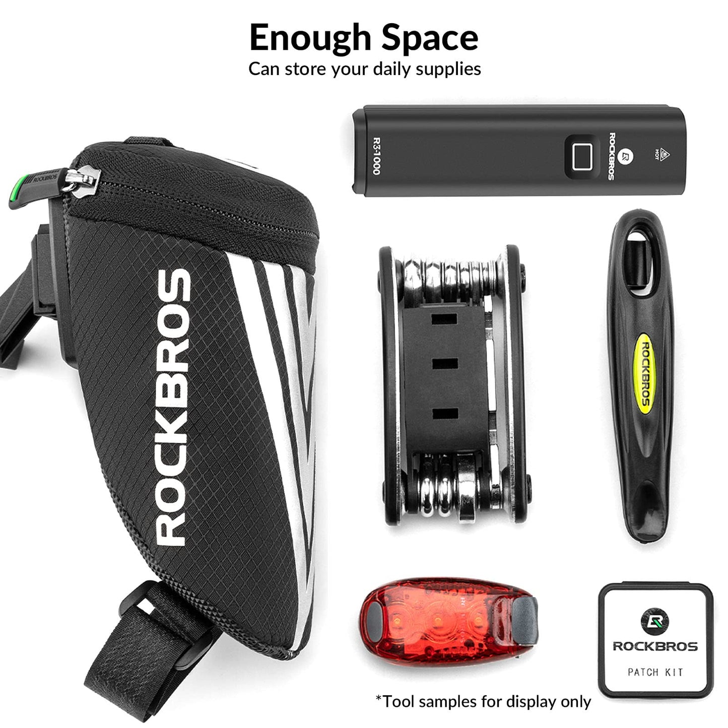 ROCKBROS Bike Mini Saddle Bag Quick Release Under Seat Pouch #Style_Bracket Version