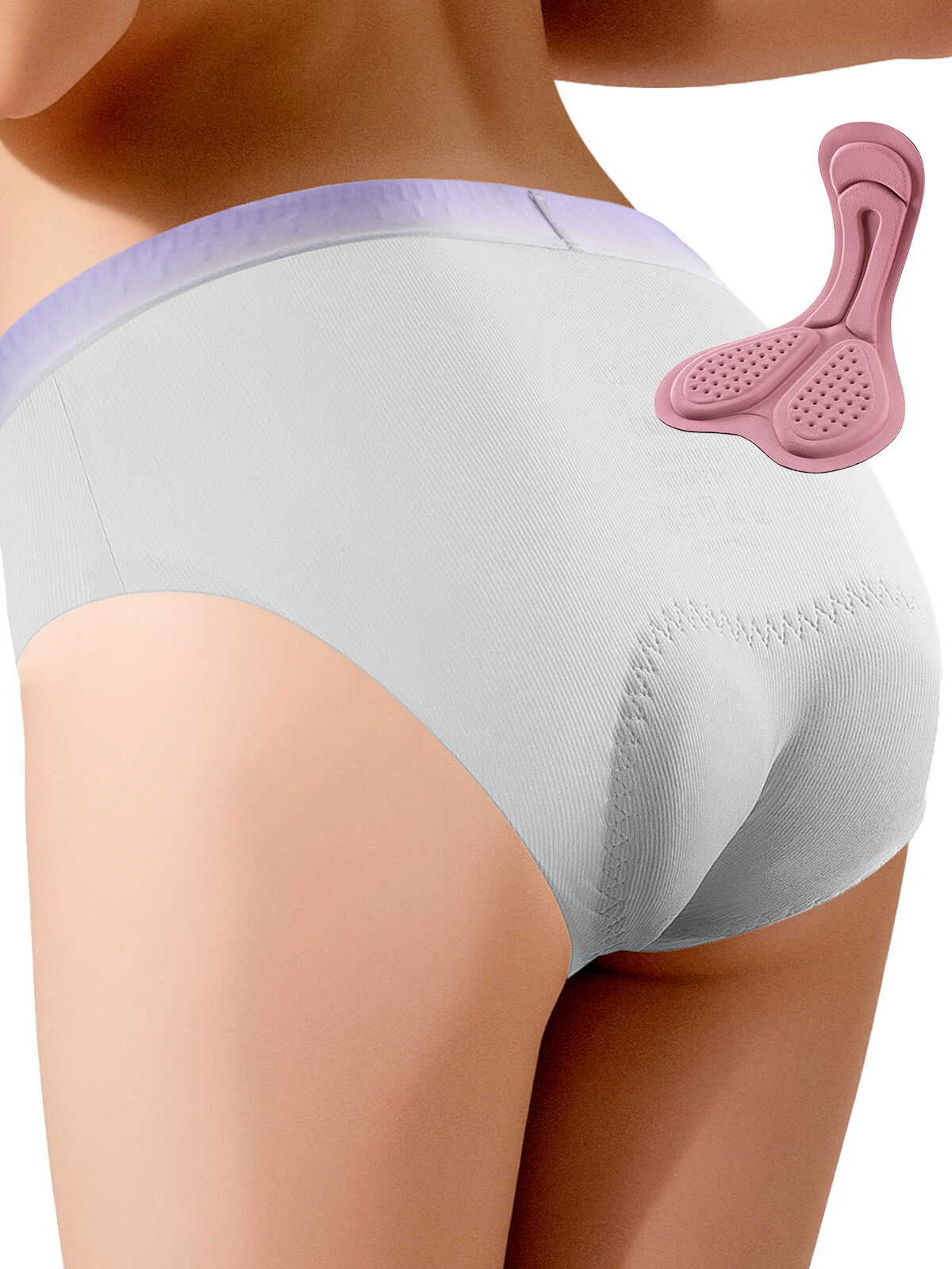 ROCKBROS men's padded cycling underwear with breathable mesh and ergonomic 3D cushion for long rides