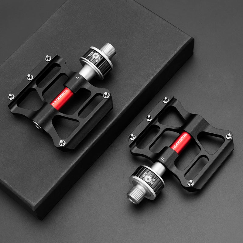ROCKBROS quick release folding bike pedals CNC aluminum with sealed bearings