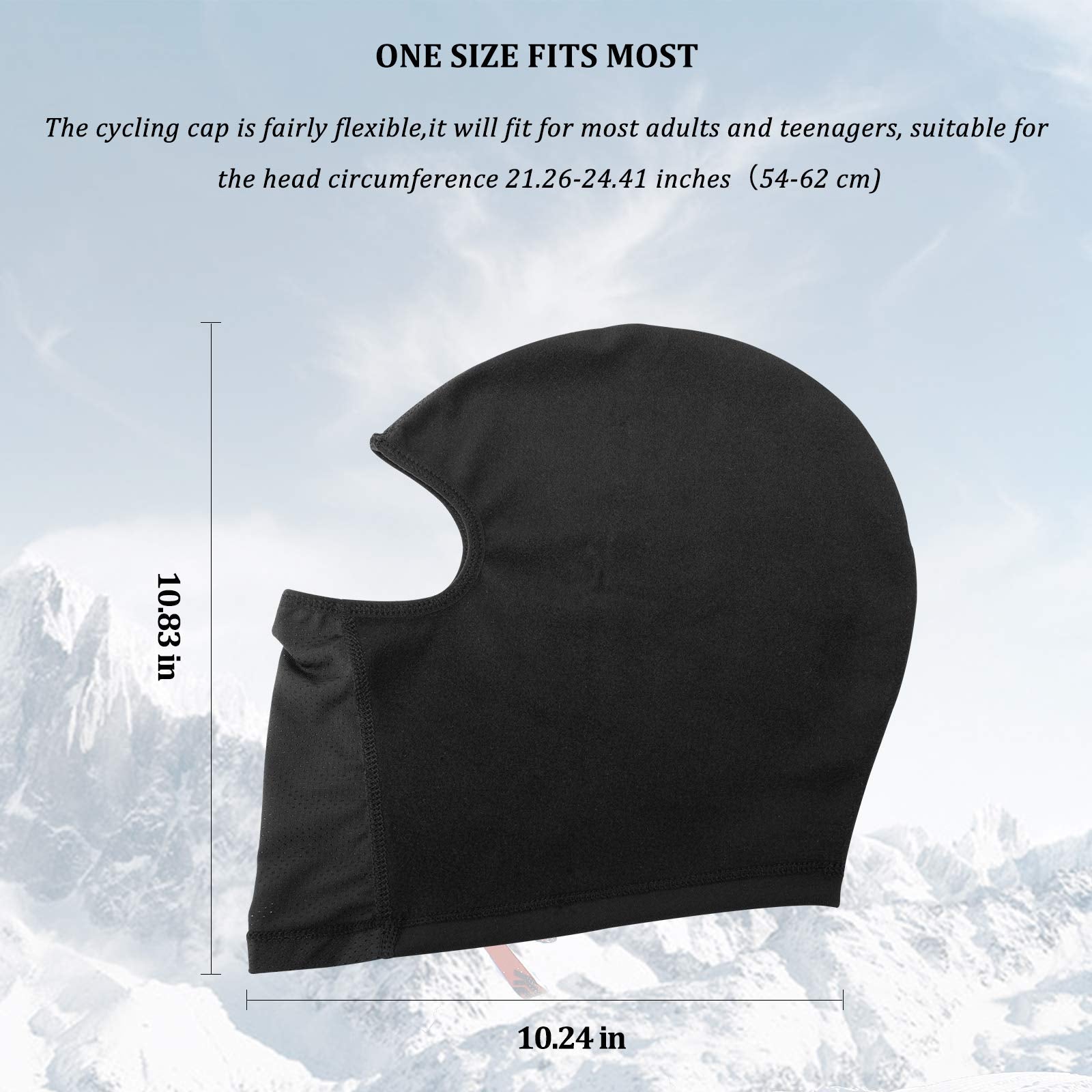 ROCKBROS Windproof Balaclava Winter Face Cover  Thermal Fleece Neck Warmer #Style_Grey