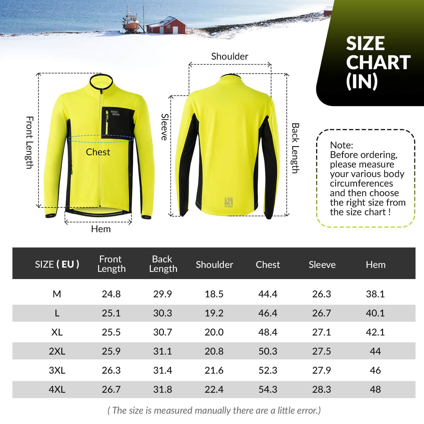 ROCKBROS Winter Windproof Thermal Cycling Jacket