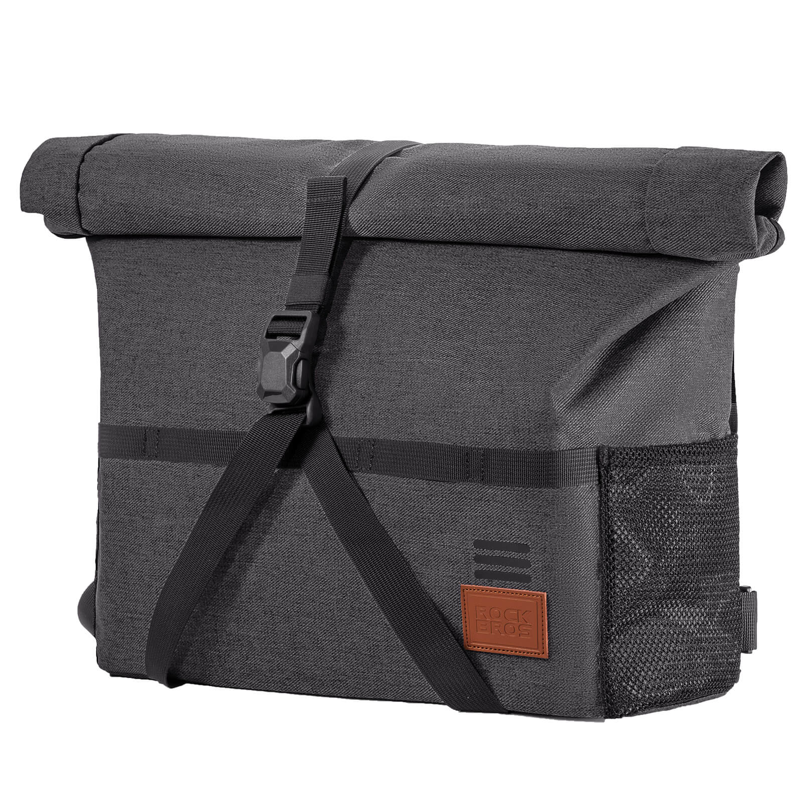 ROCKBROS Brompton folding bike handlebar bag convertible to backpack shoulder bag for urban commuting and travel
#Color_Black