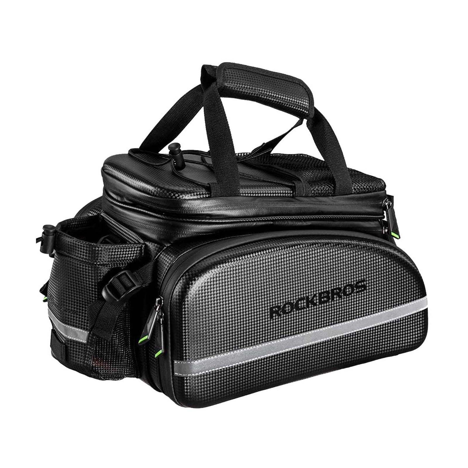 ROCKBROS multifunction waterproof bike rear rack bag with expandable design