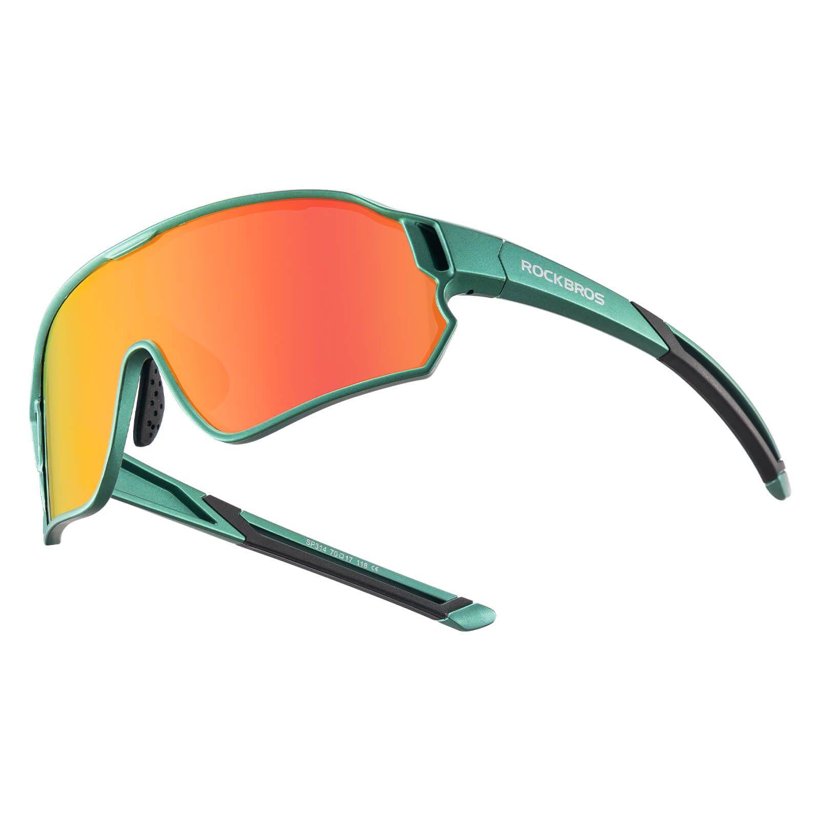  ROCKBROS kids polarized cycling sunglasses with UV400 protection for biking and outdoor sports.
#Color_Olive Green