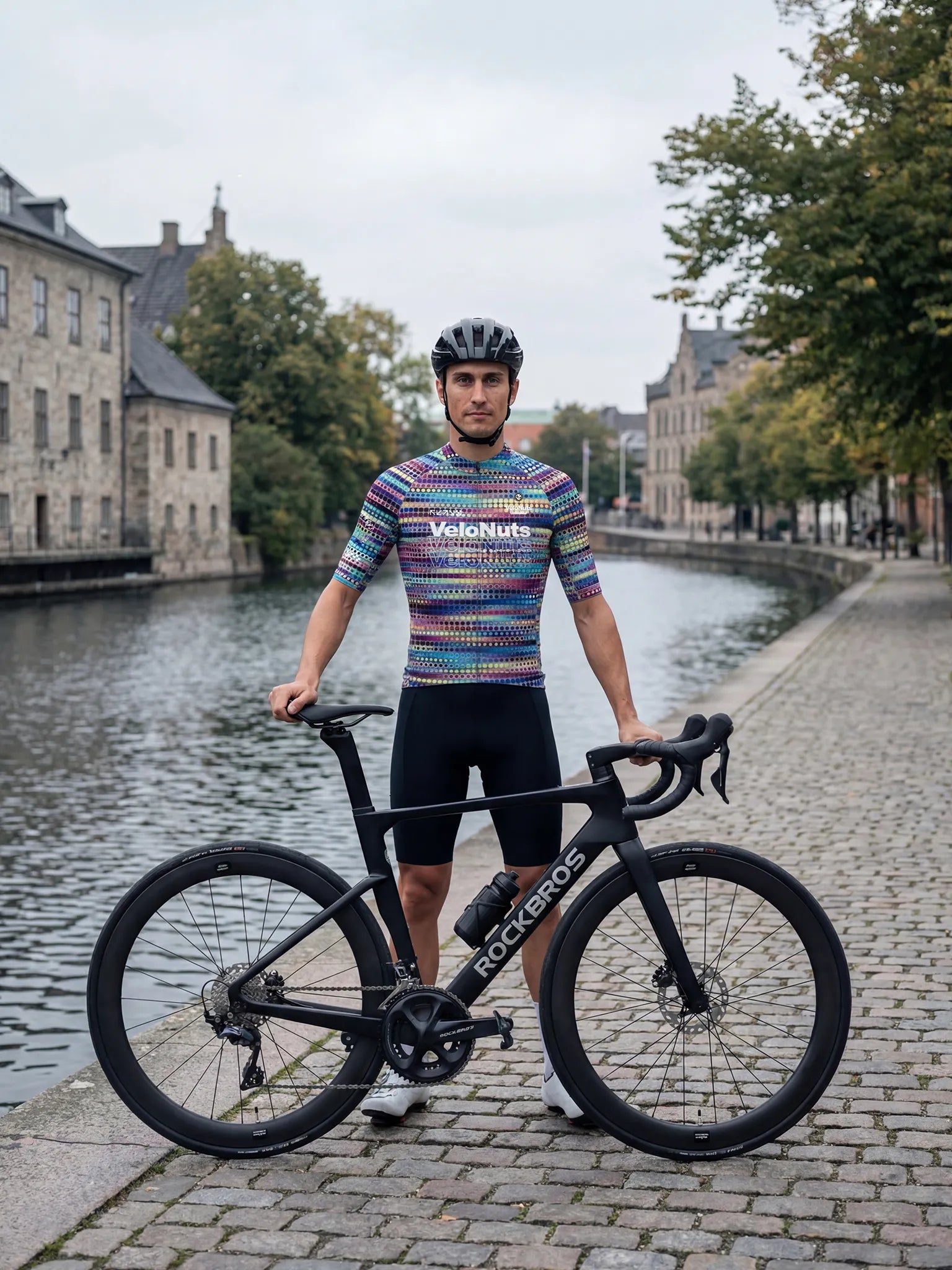 Men's Cycling Jersey Retro Signal#Type_Neon Dotwave
