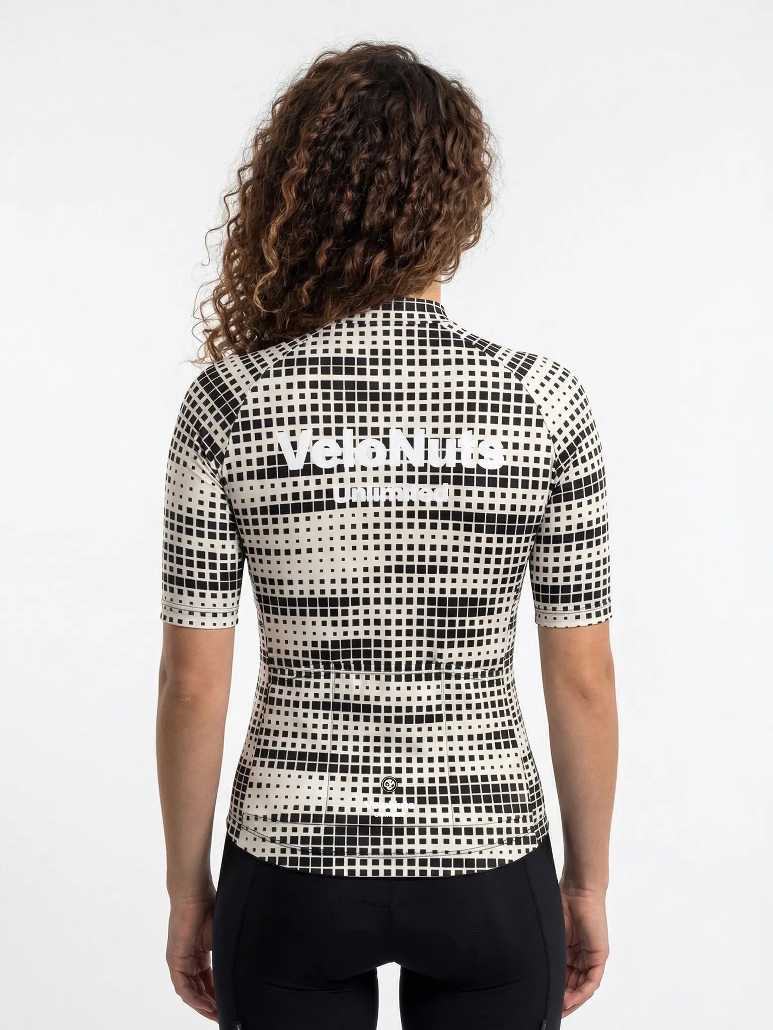Women's Cycling Jersey Pixel Riot#Type_Mono Pixel Grid
