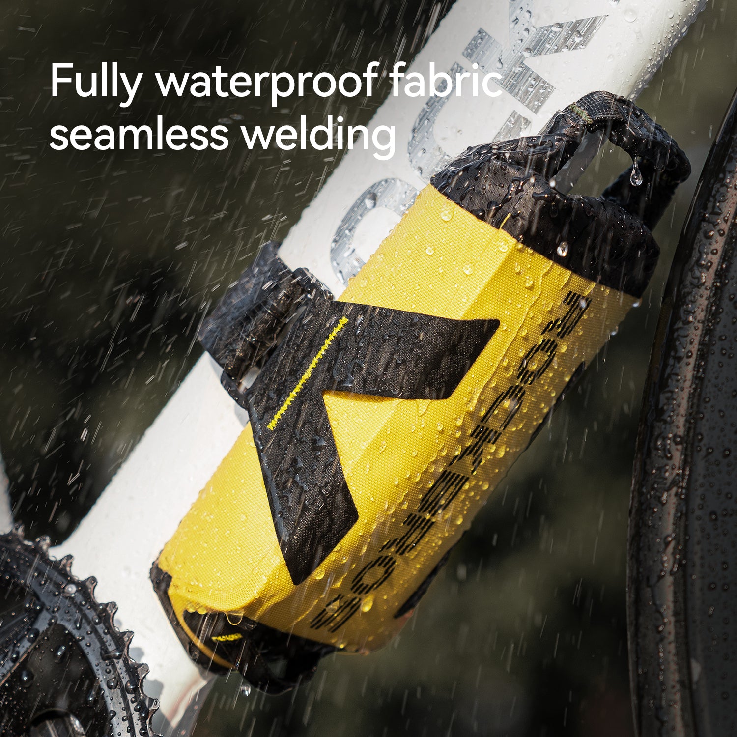 AS-161 100% waterproof bike down tube bag 1L with durable material and secure frame mounting – ROCKBROS