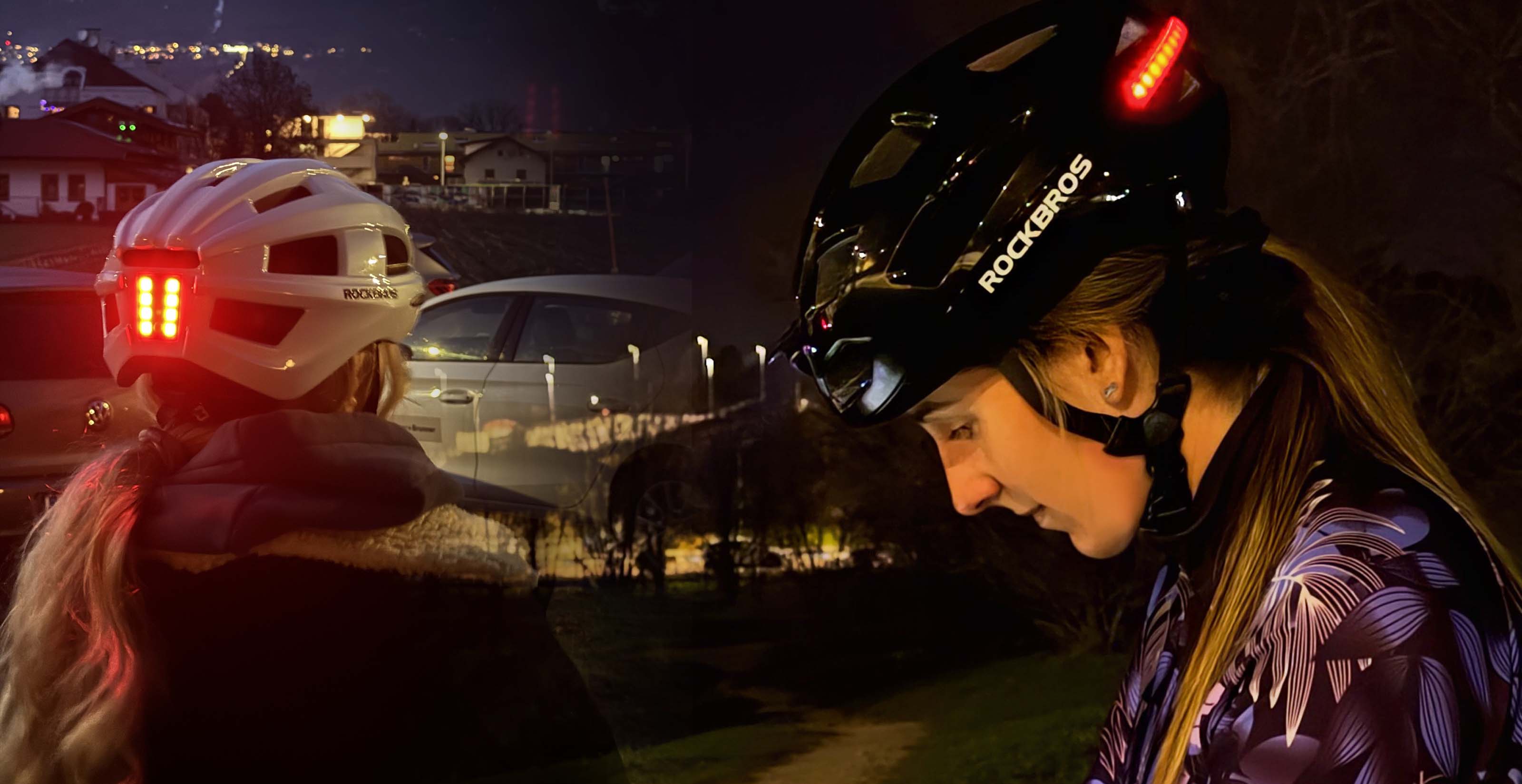 bike helmet for night riding RUANLOV Flip up Front Motorcycle Helmet, Vision Modular Integrated Motorcycle Helmet, DOT/ECE Certified Lightweight Men Women Helmet, Moped Chopper Helmets (I XXL=63~64CM) : Automotive its LED lights adjust brightness automatically Best Bike Helmets with Lights