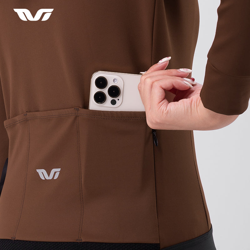 Women's Fleece Cycling Jersey Lightweight