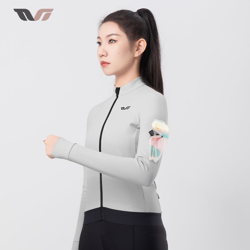 Women's Fleece Cycling Jersey Lightweight