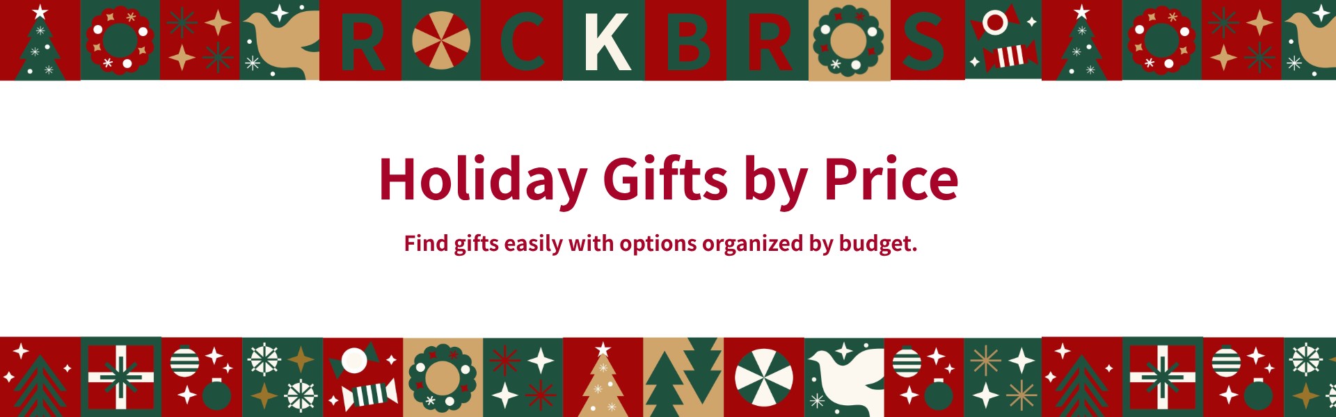 ROCKBROS Holiday gifts organized by price for easy shopping