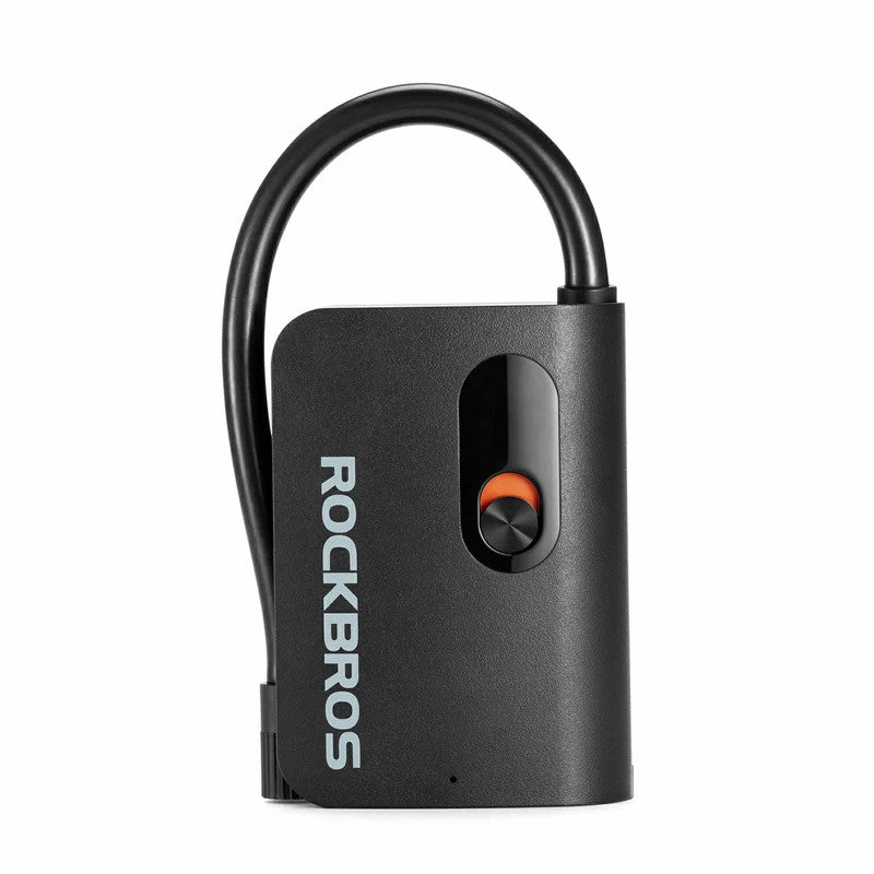 L1 mini electric bike pump with 70 PSI pressure, compact portable bicycle inflator – ROCKBROS