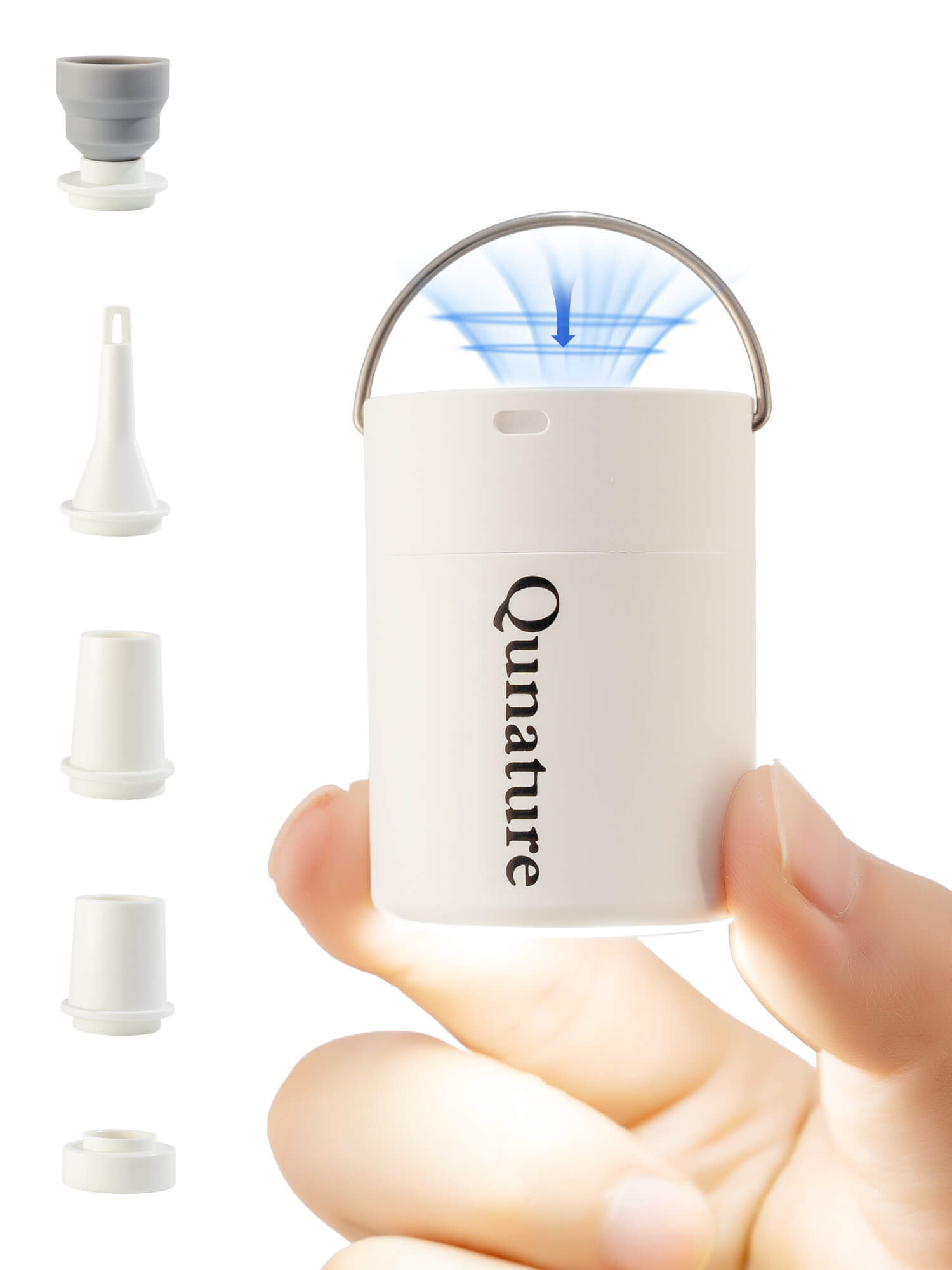 Qunature ATOMIC Mini Electric Air Pump for camping and outdoor inflatables
#Color_White