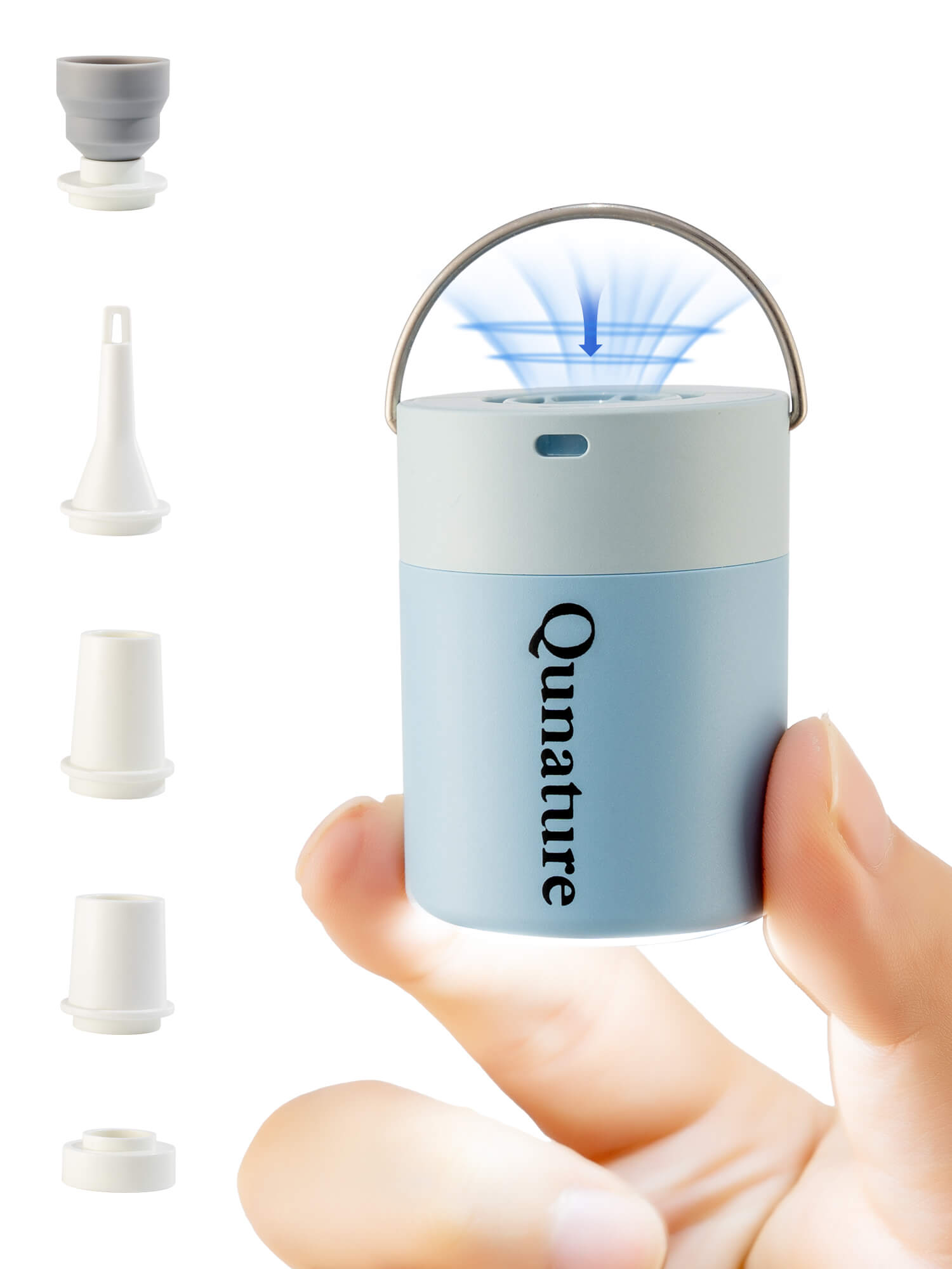 Qunature ATOMIC Mini Electric Air Pump for camping and outdoor inflatables
#Color_Blue