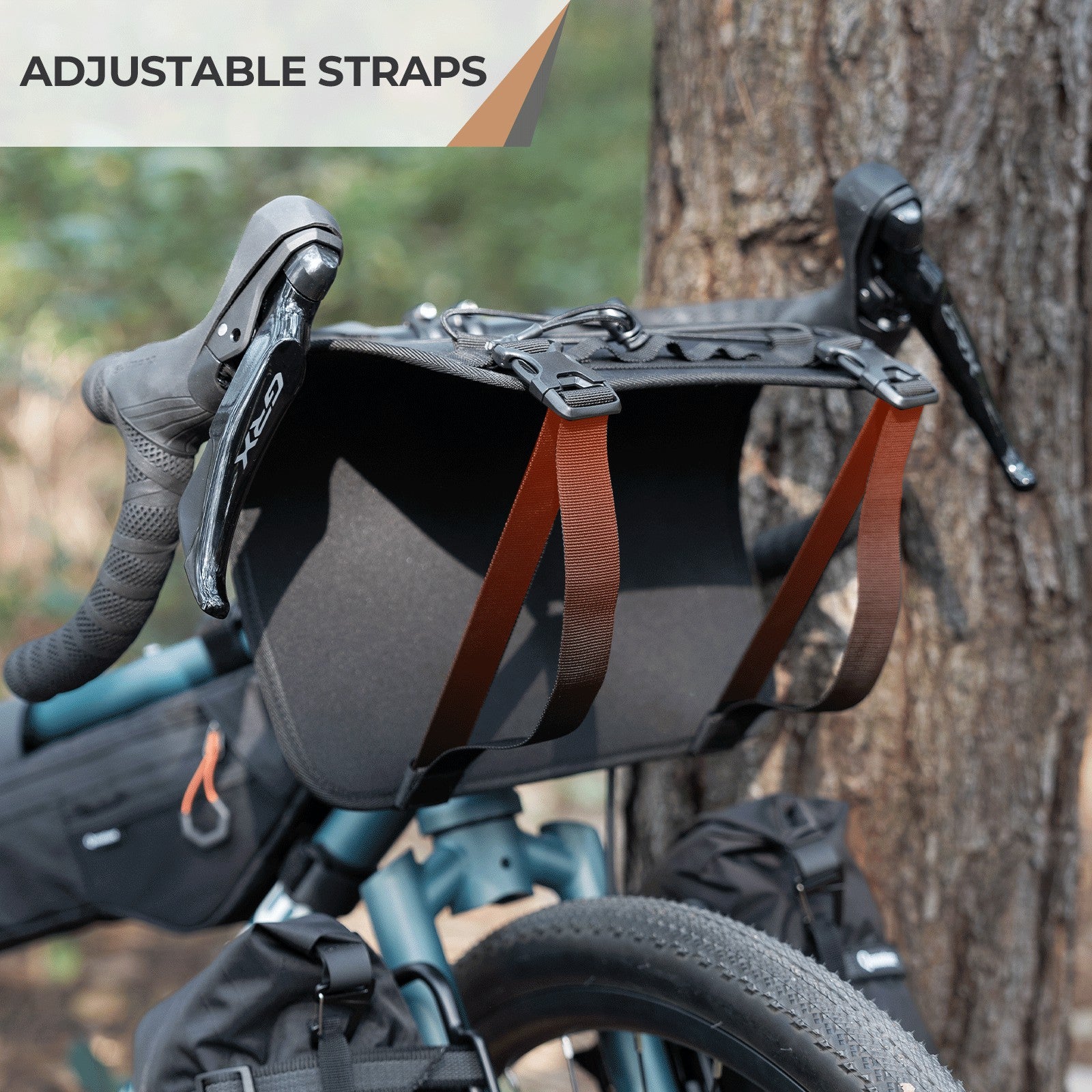 Bicycle handlebar cradle by Qunature with thickened protective pads to prevent frame scratches and cable damage.