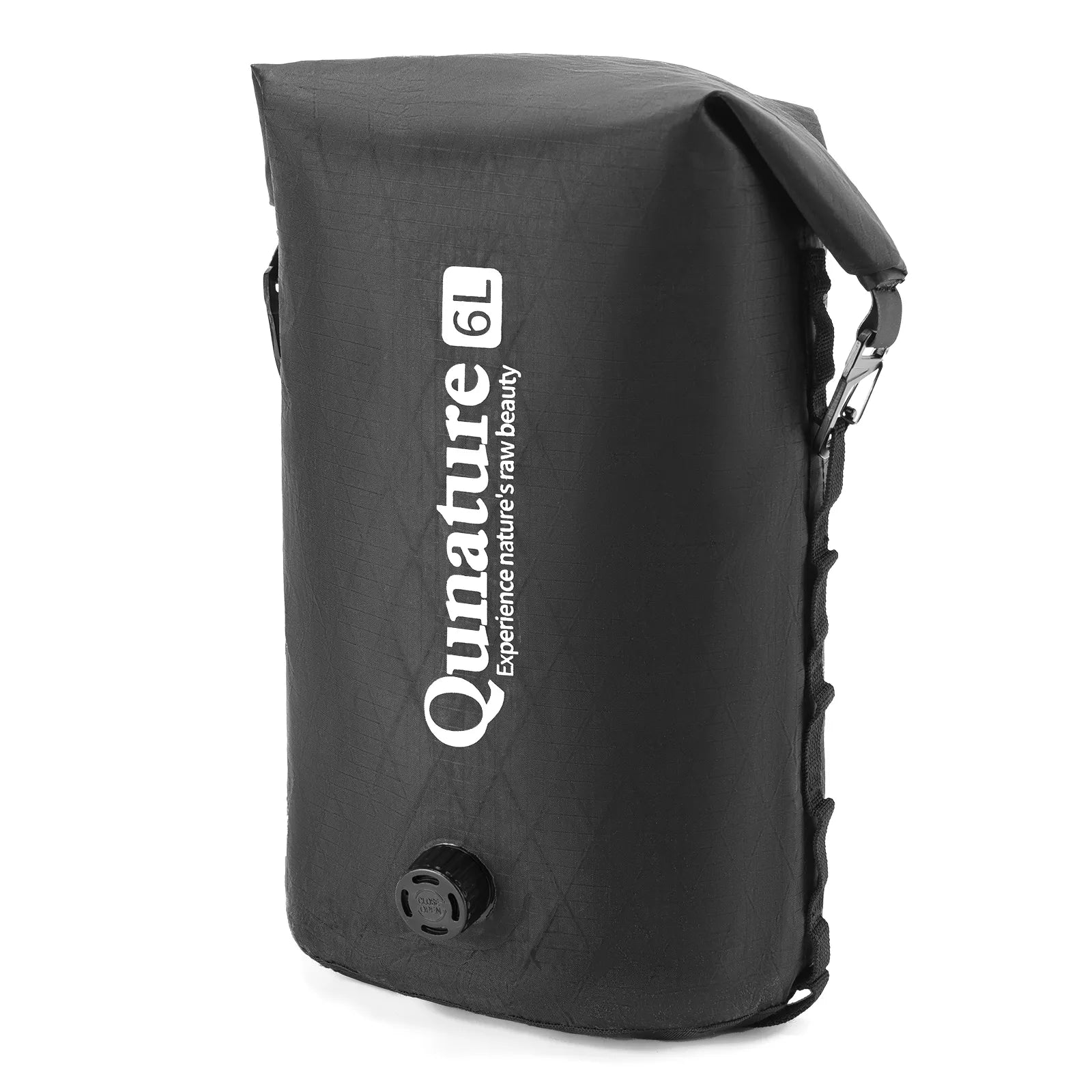 Qunature waterproof bikepacking compression dry bag for cycling, bike touring, and camping adventures
#Color_Black