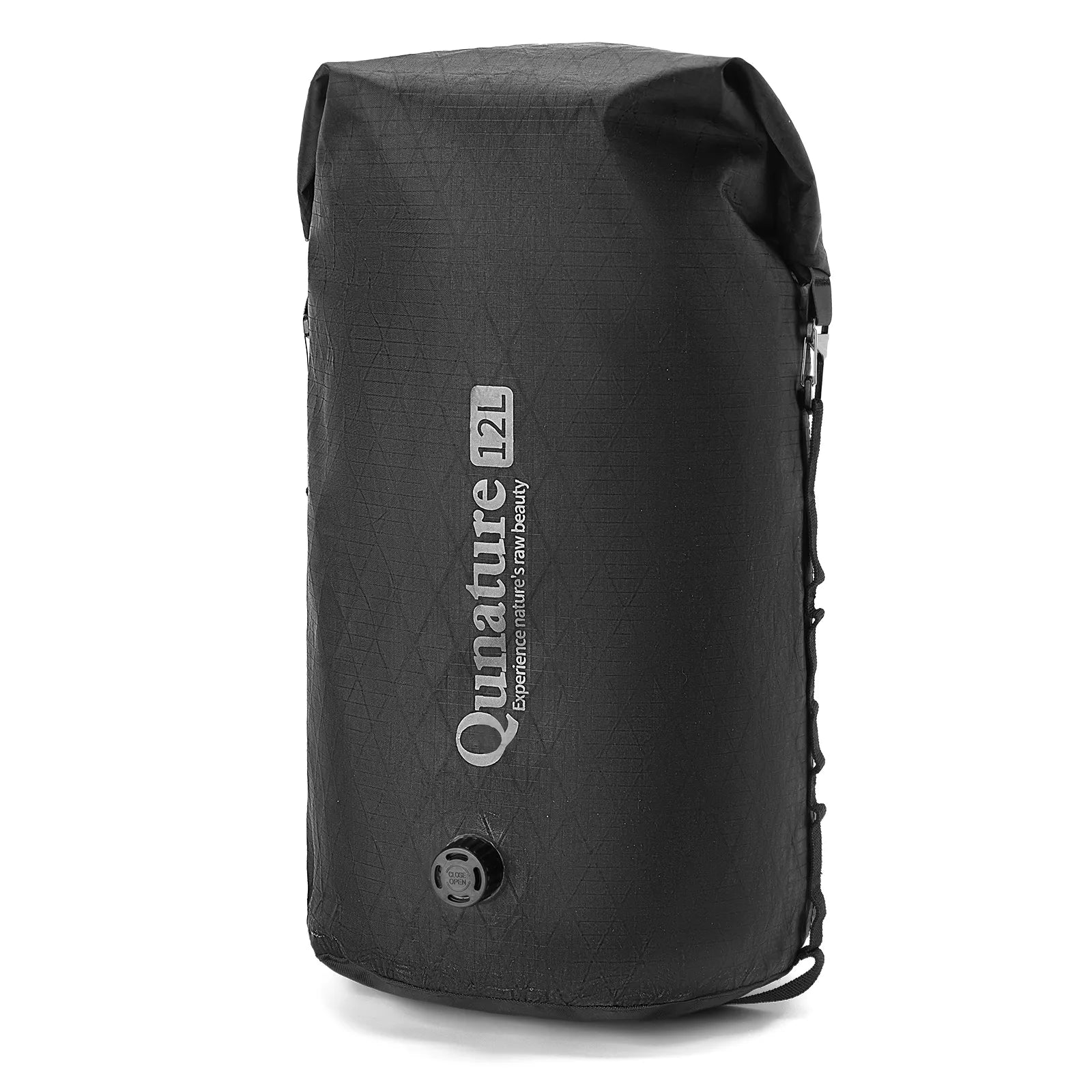 Qunature waterproof bikepacking compression dry bag for cycling, bike touring, and camping adventures
#Color_Black