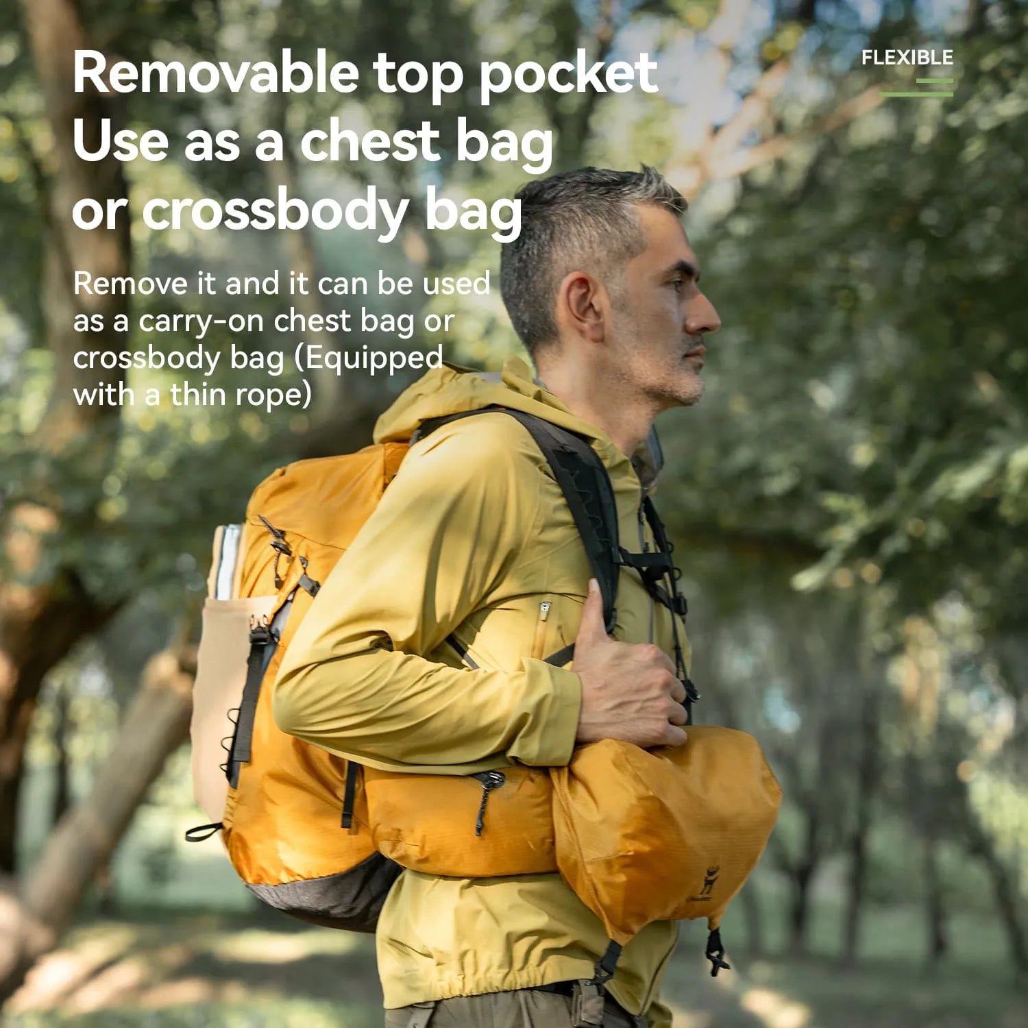 qunature outdoor lightweight hiking backpack 25l breathable ergonomic travel pack for hiking camping 