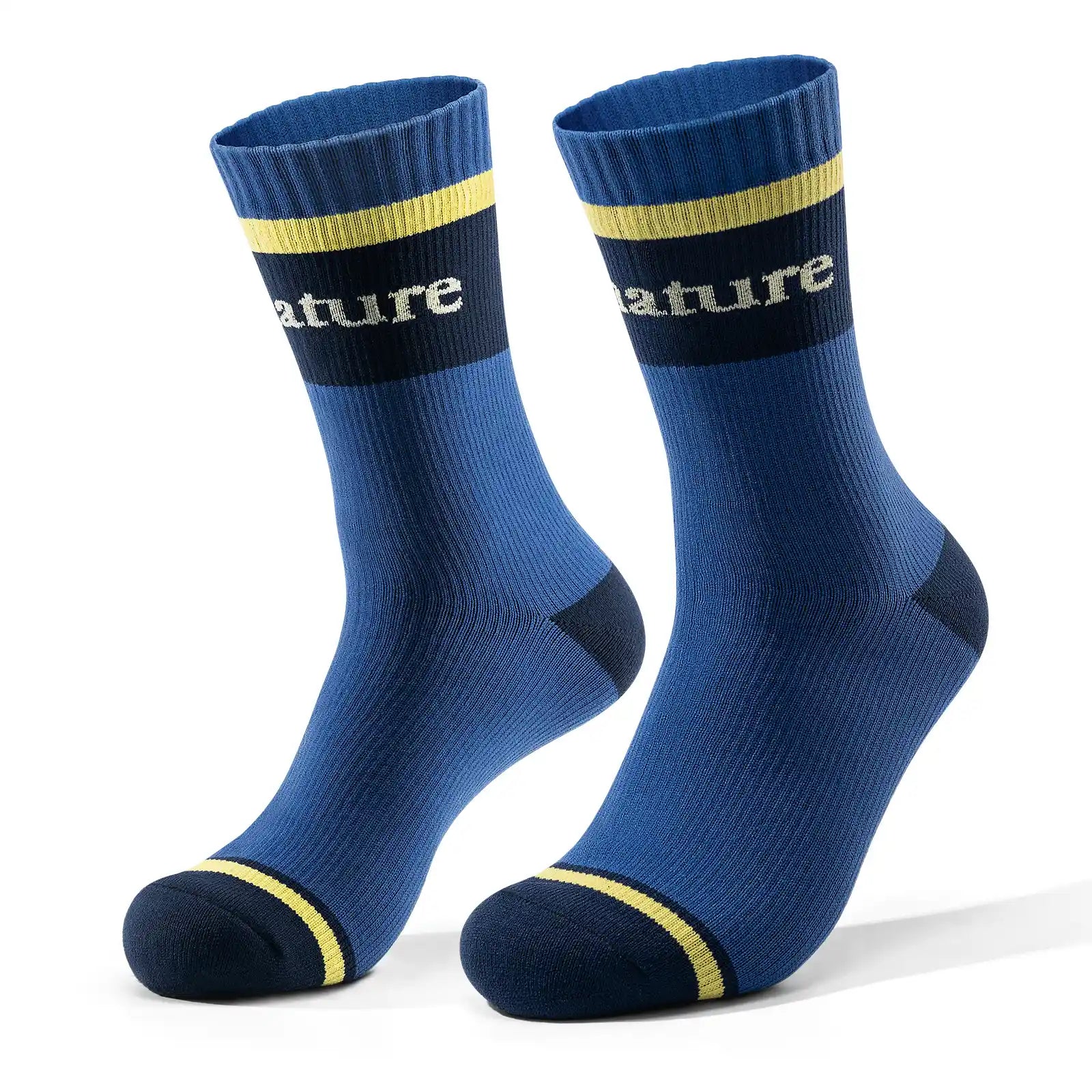 Qunature waterproof cycling and outdoor socks breathable moisture-wicking socks for wet weather riding and hiking
#Color_Blue