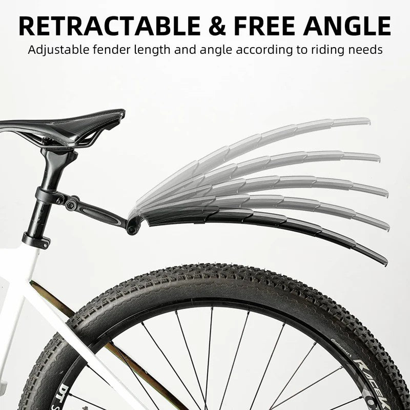 Retractable front and rear bike fender for road and mountain bikes ROCKBROS
