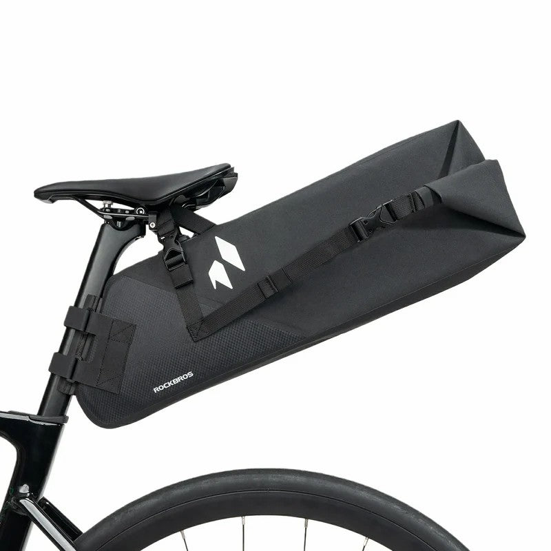 RideMate 13L Large Capacity Waterproof Bike Tail Bag for Long Distance Touring by ROCKBROS