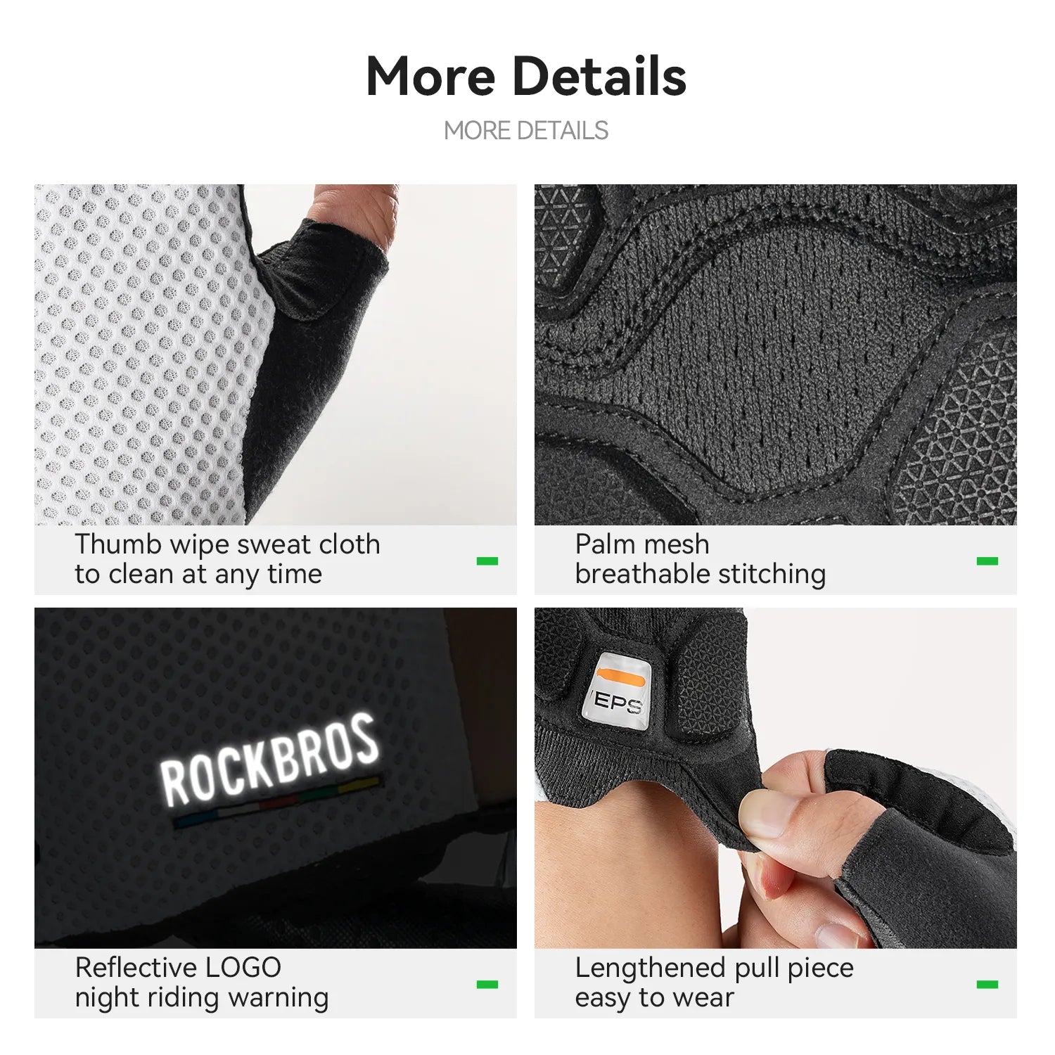 road to sky eps short finger cycling gloves shock absorbing breathable anti-slip for road cycling 