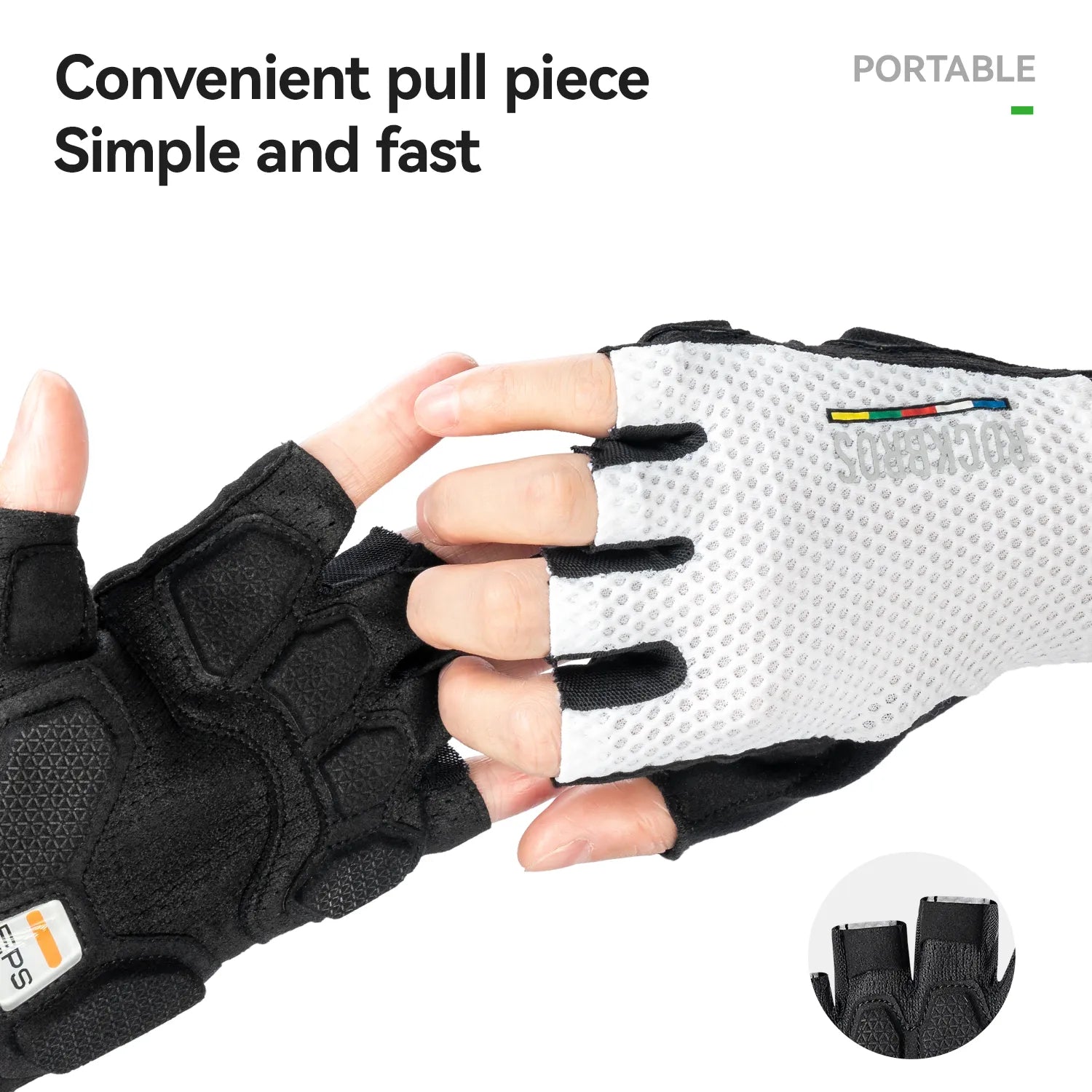 road to sky eps short finger cycling gloves shock absorbing breathable anti-slip for road cycling 