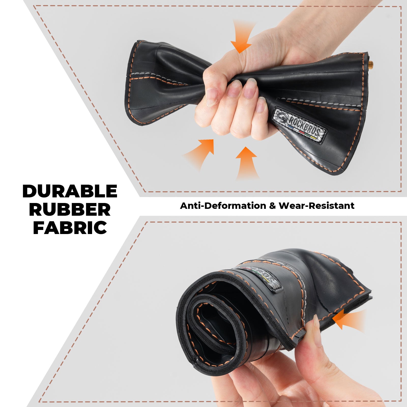 ROAD TO SKY recycled tire bike wallet 0.7L compact waterproof cycling storage bag for tools and essentials – ROCKBROS