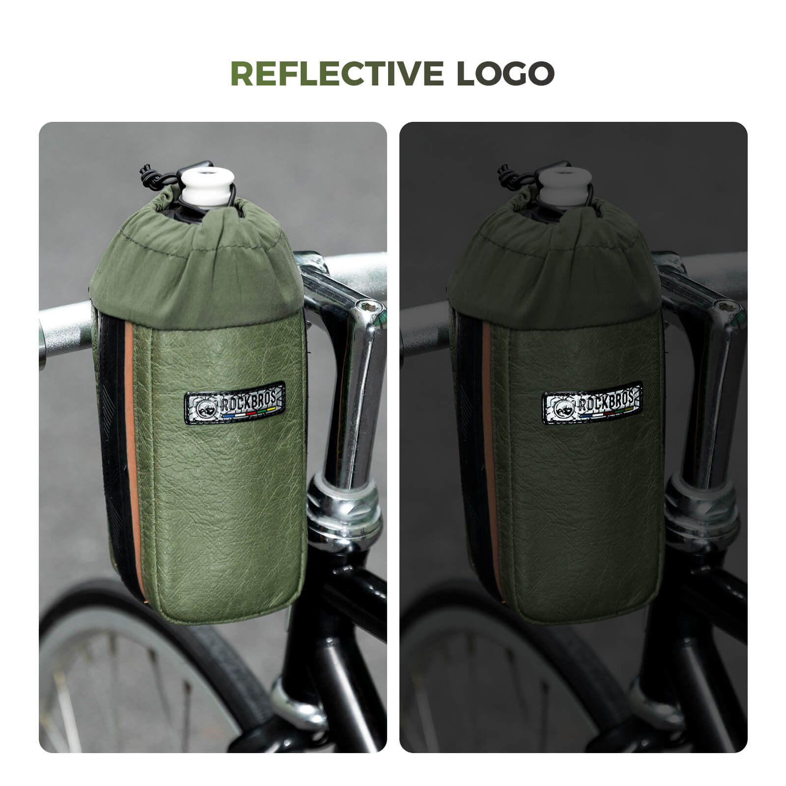 ROAD TO SKY recycled tire bike water bottle bag 0.8L for cycling and bikepacking – ROCKBROS