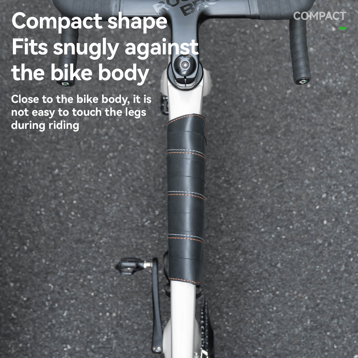 ROAD TO SKY Tyvek® Recycled Tire Bike Frame Bag 0.5L