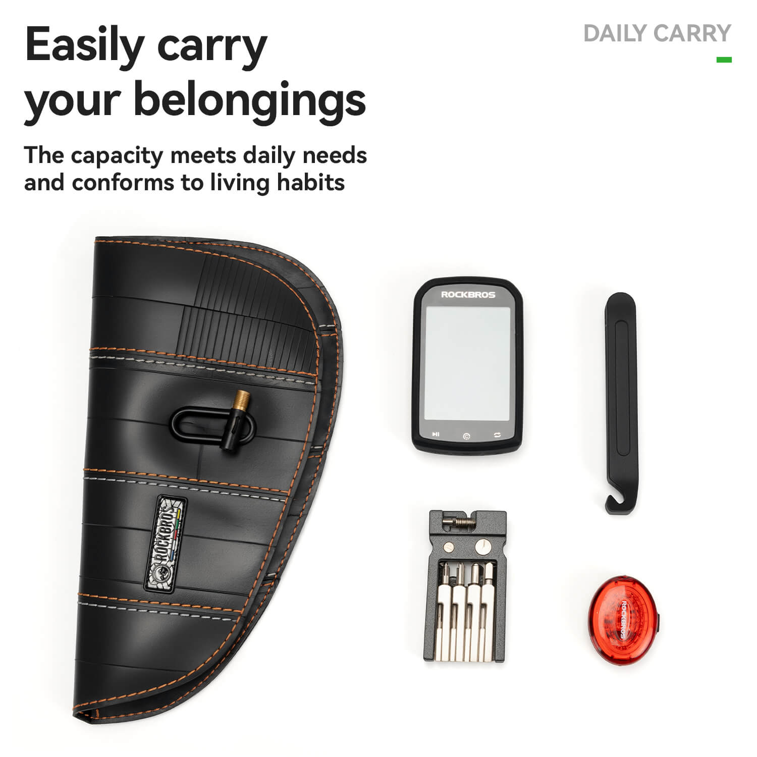 ROAD TO SKY Tyvek® Recycled Tire Bike Frame Bag 0.5L
