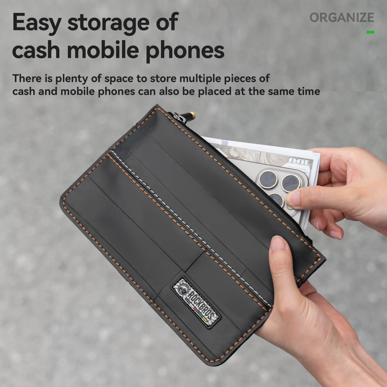 ROAD TO SKY Tyvek recycled tire bike wallet 0.7L eco-friendly cycling wallet