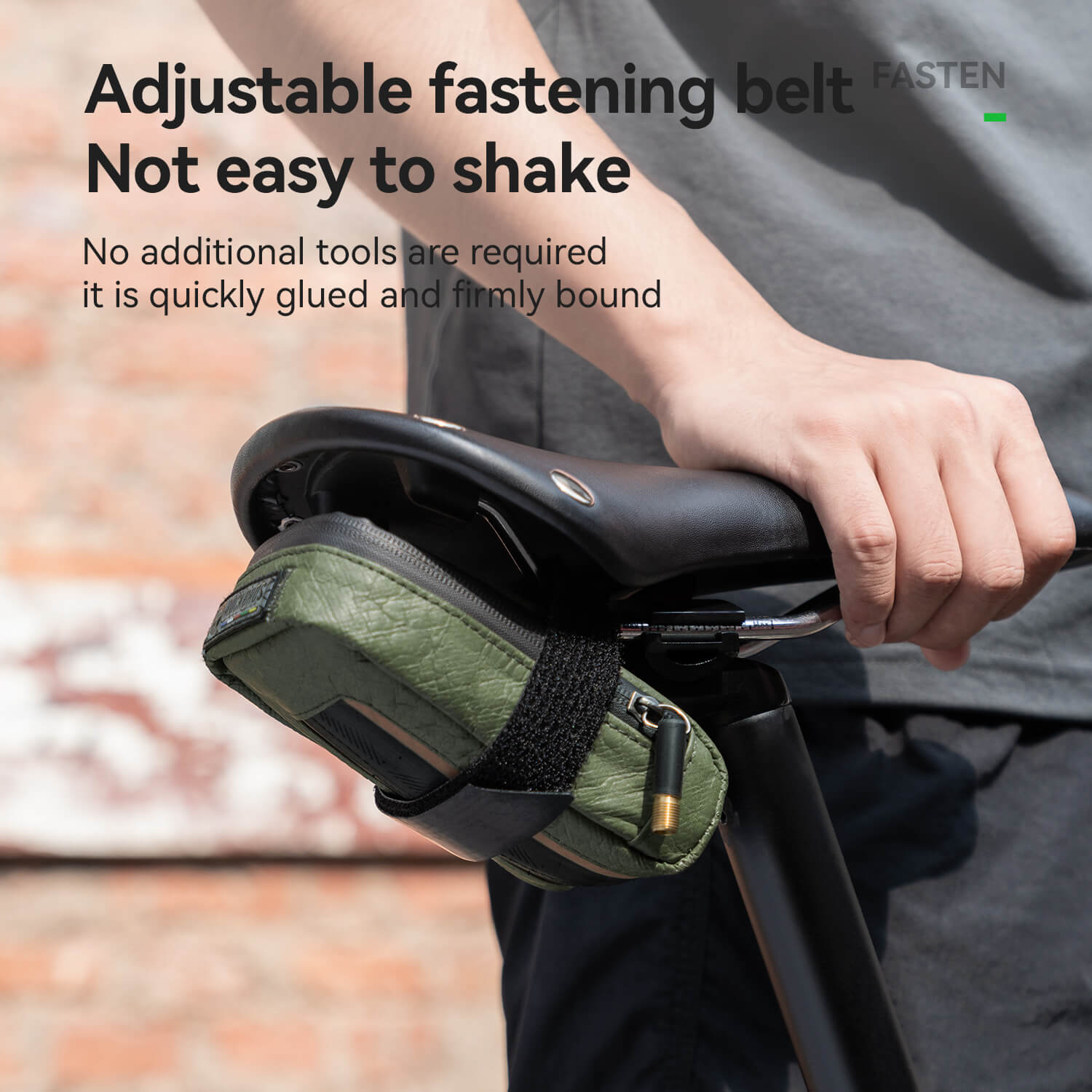 ROAD TO SKY Tyvek® Recycled Tire Mini Bike Saddle Bag - 0.4L