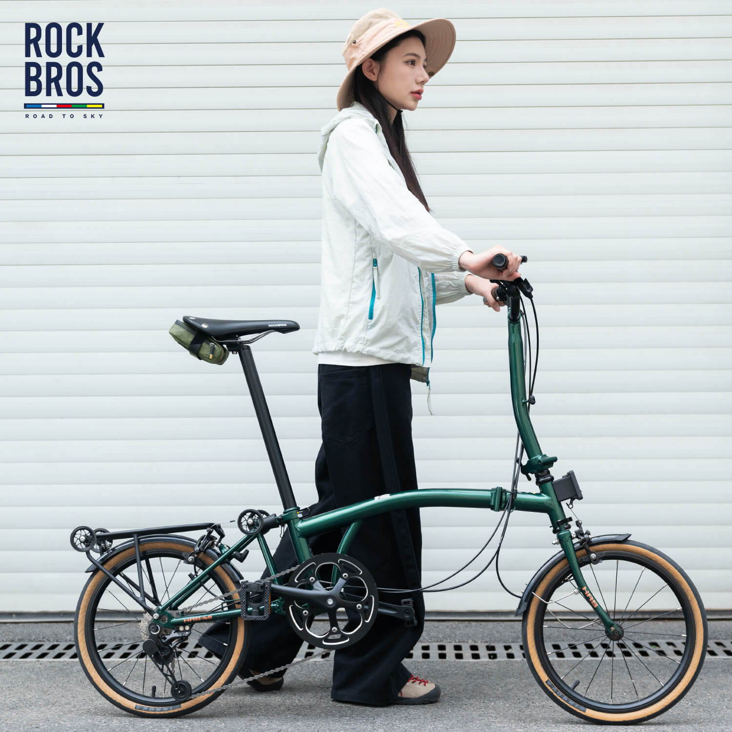 ROAD TO SKY Tyvek® Recycled Tire Mini Bike Saddle Bag - 0.4L