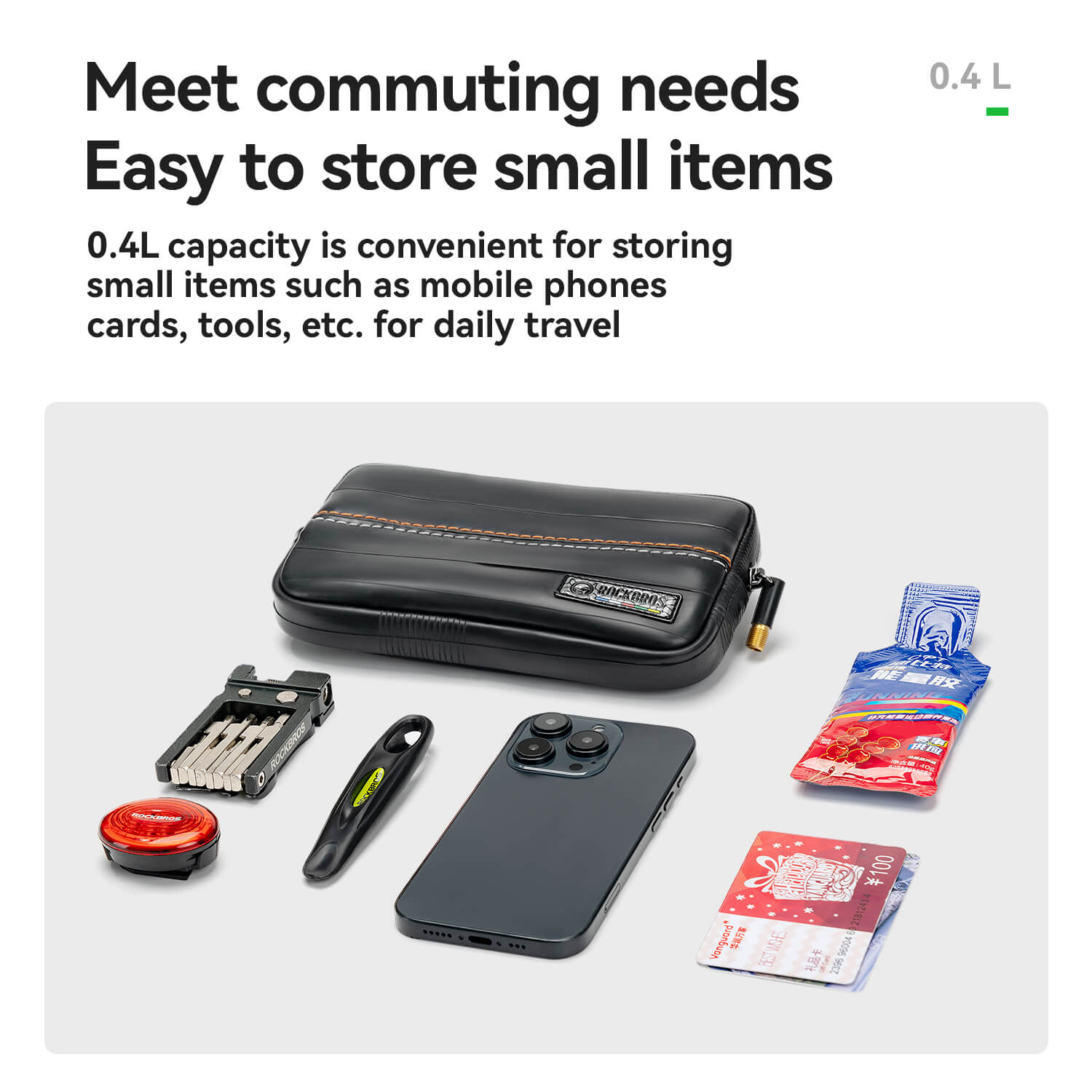 Eco-friendly ROAD TO SKY cycling wallet made from recycled tire rubber and Tyvek®