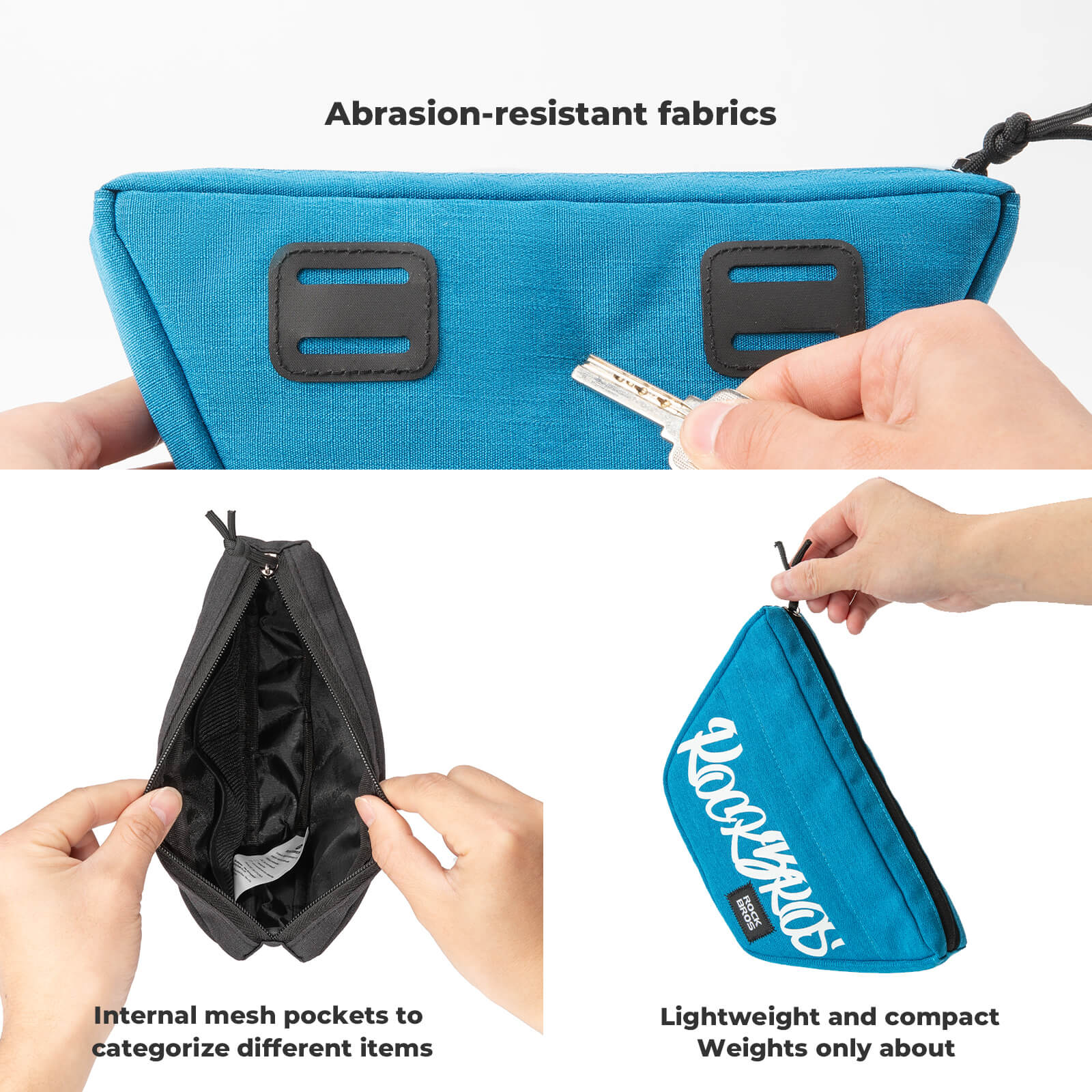 ROCKBROS 0.7L Scooter & Bike Handlebar Bag – Compact Folding Bike Storage Bag for Essentials