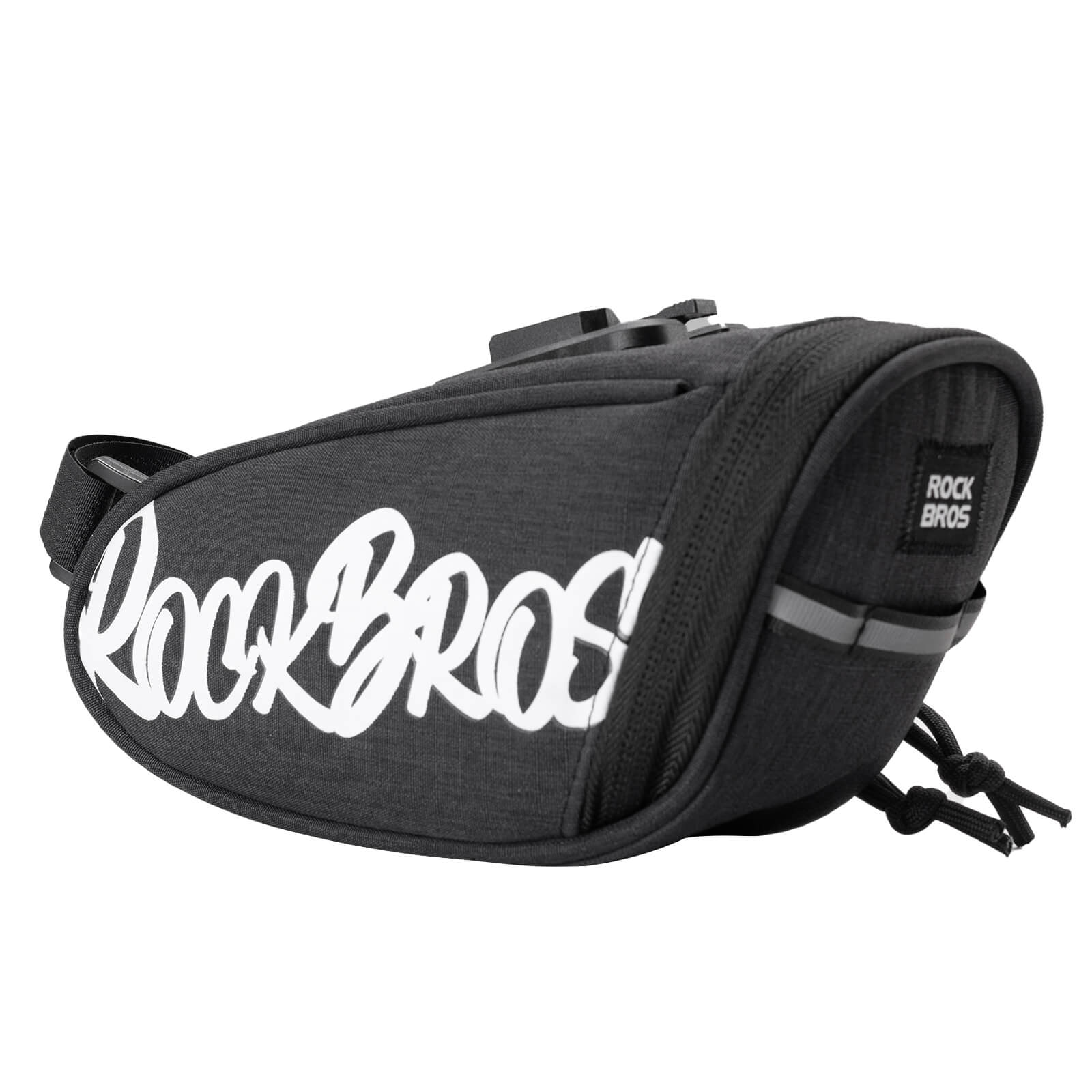 ROCKBROS 0.8L Bike Saddle Bag – Compact Rear Bag for Cycling Essentials
#Color_Black