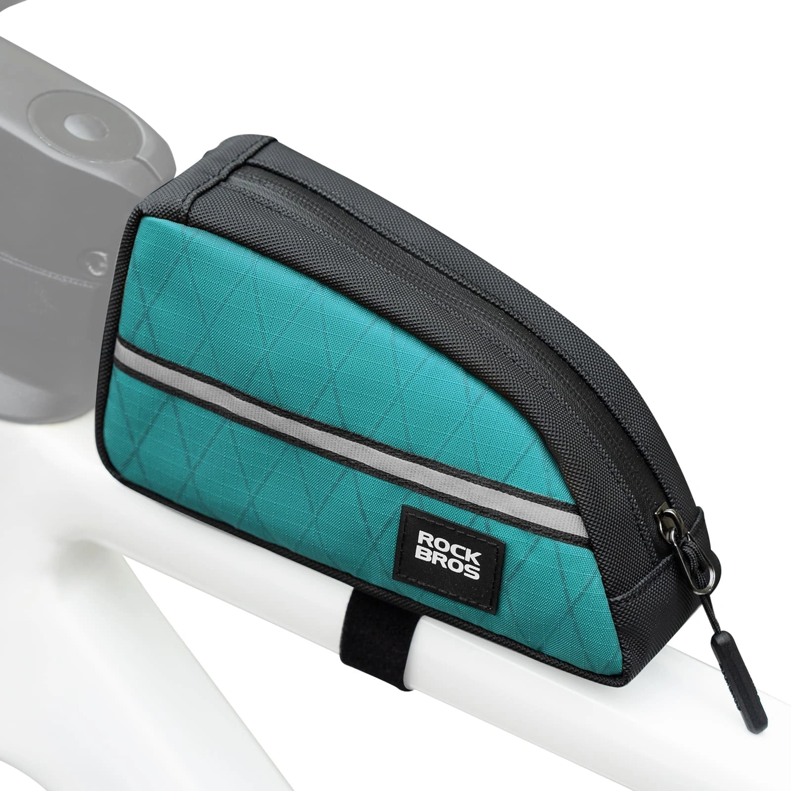 ROCKBROS 0.9L Waterproof Bike Top Tube Bag With Slim Fit And Easy-Access Zipper
#Color_Blue