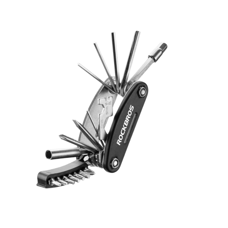 Tool:16-in-1 Foldable Bike Repair Tool Kit with Hex Keys and Compact Design
