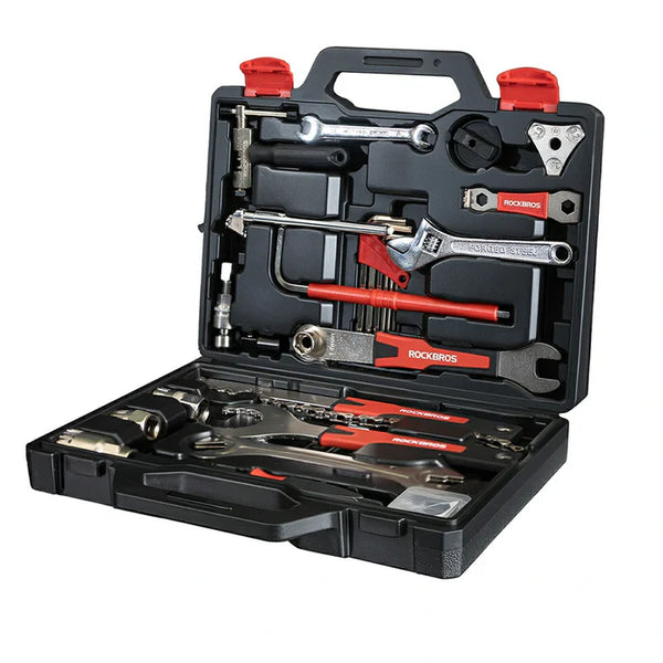 ROCKBROS 22-in-1 Bike Repair Tol Kit with Portable Storage Box for Road, Mountain, and Commuter Bike Mainteonance